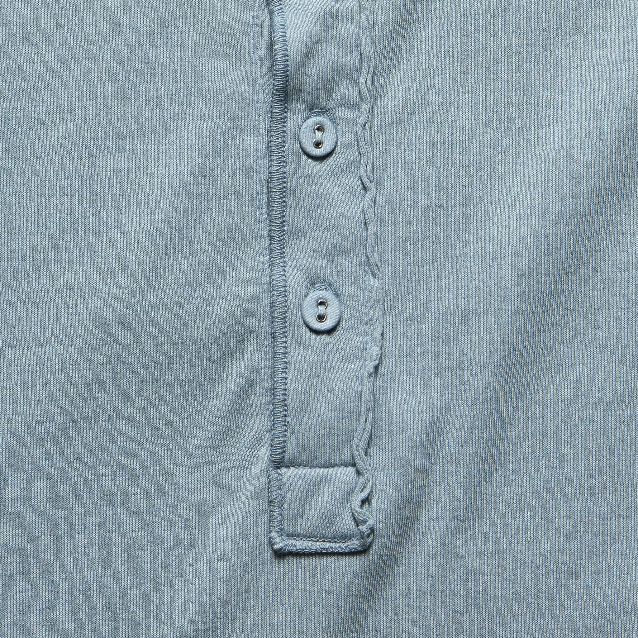Pointelle Henley - Light Blue - Image 2