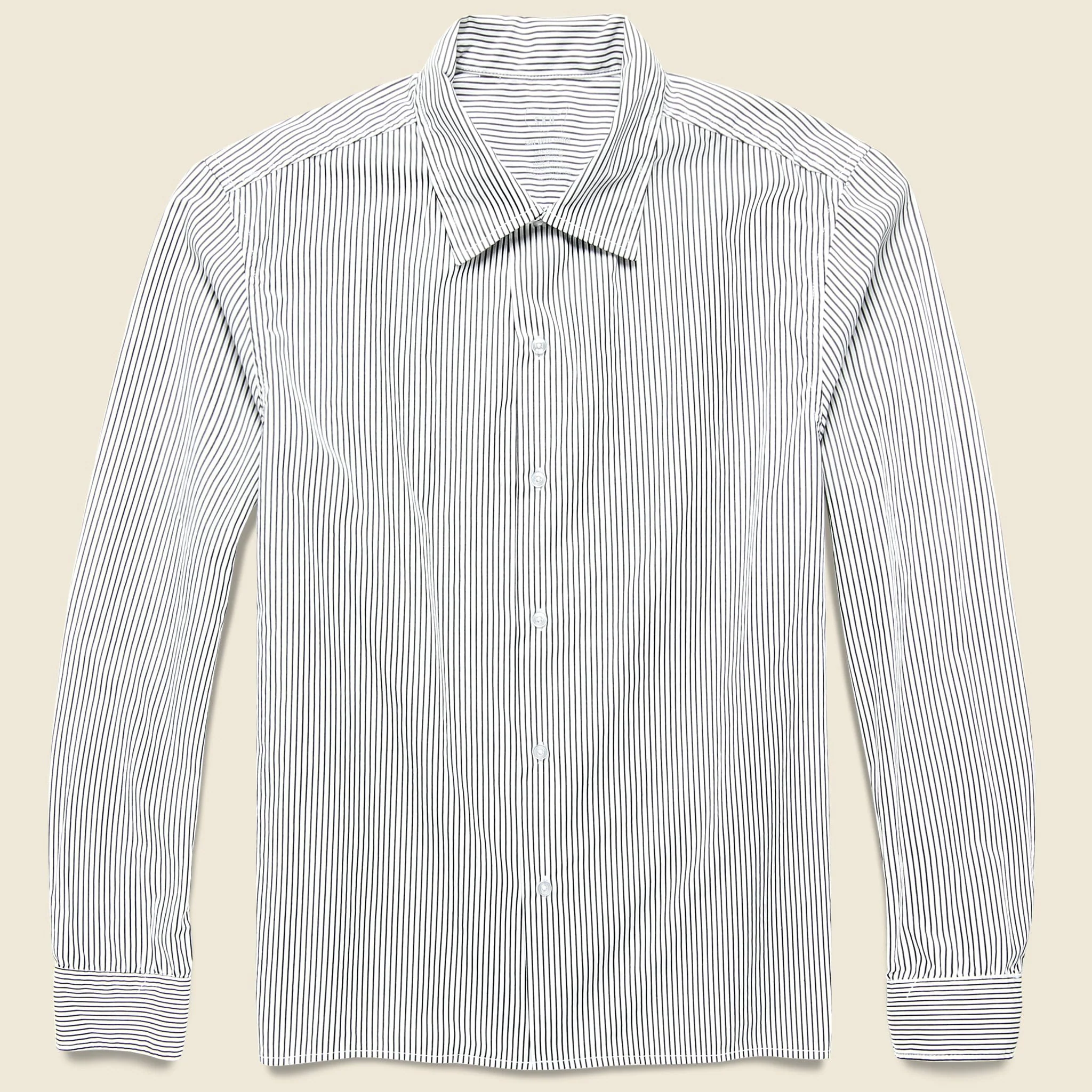 Yarn Dye Haven Workshirt - Black Stripe