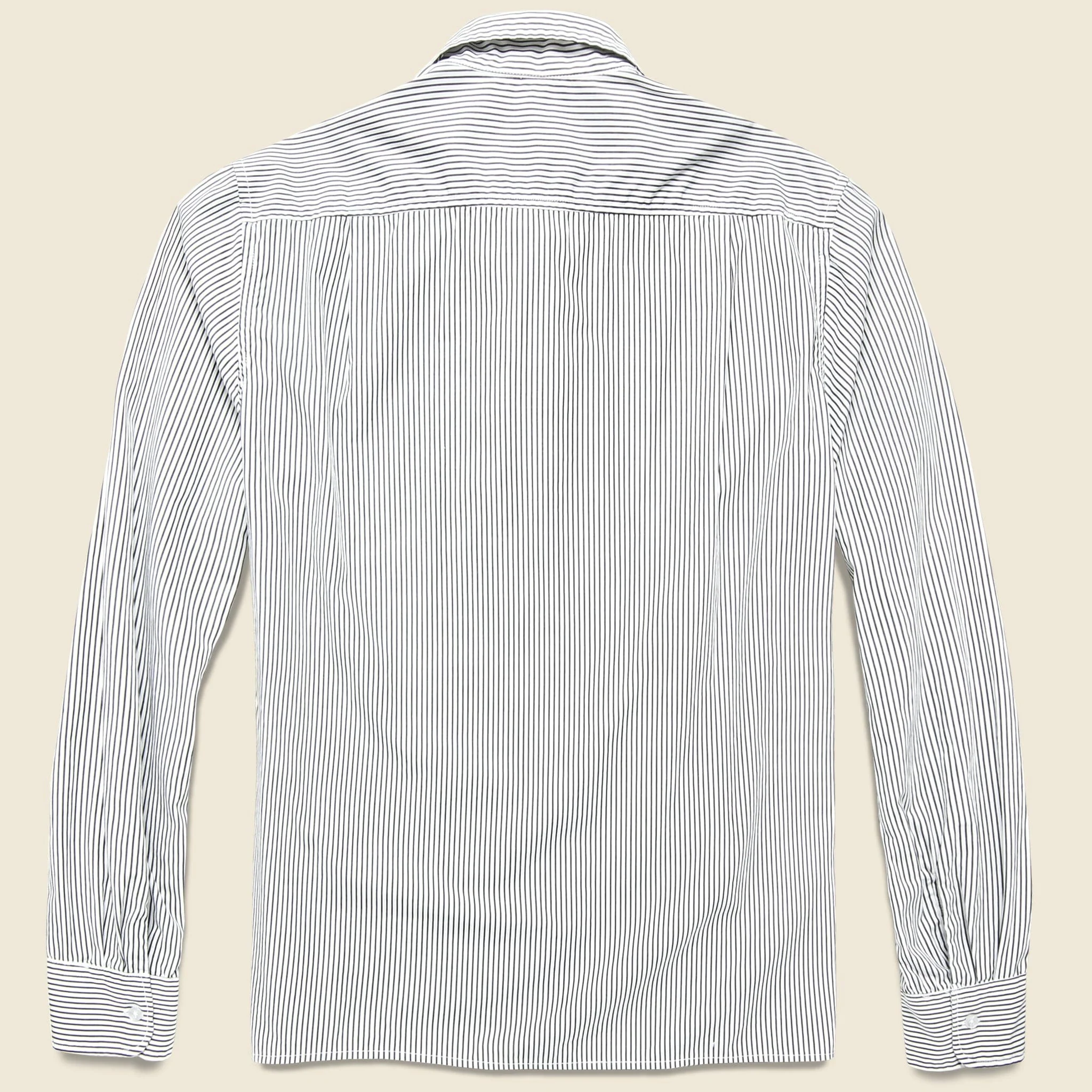 Yarn Dye Haven Workshirt - Black Stripe - Image 2