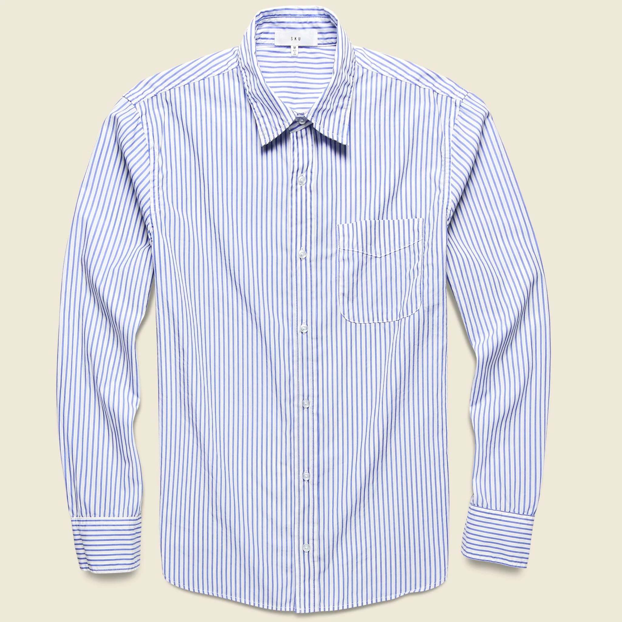 Striped Standard Shirt - Blue