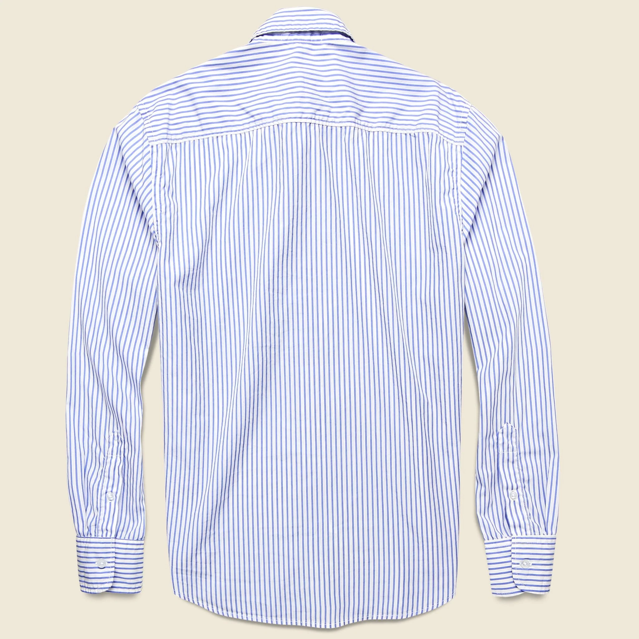 Striped Standard Shirt - Blue - Image 2