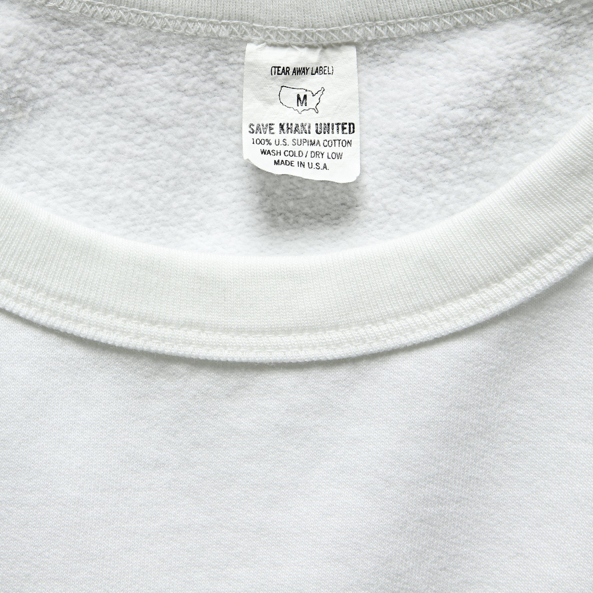 Supima Fleece Sweatshirt - White - Image 2