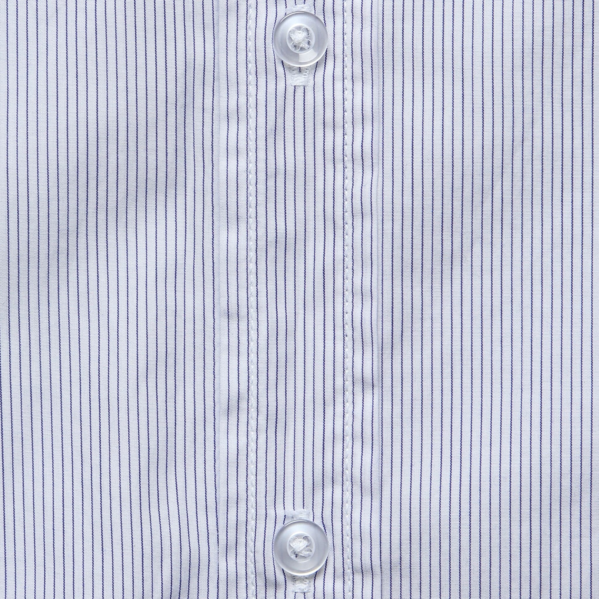 Yarn Dye Poplin Easy Shirt - Blue Line - Image 3