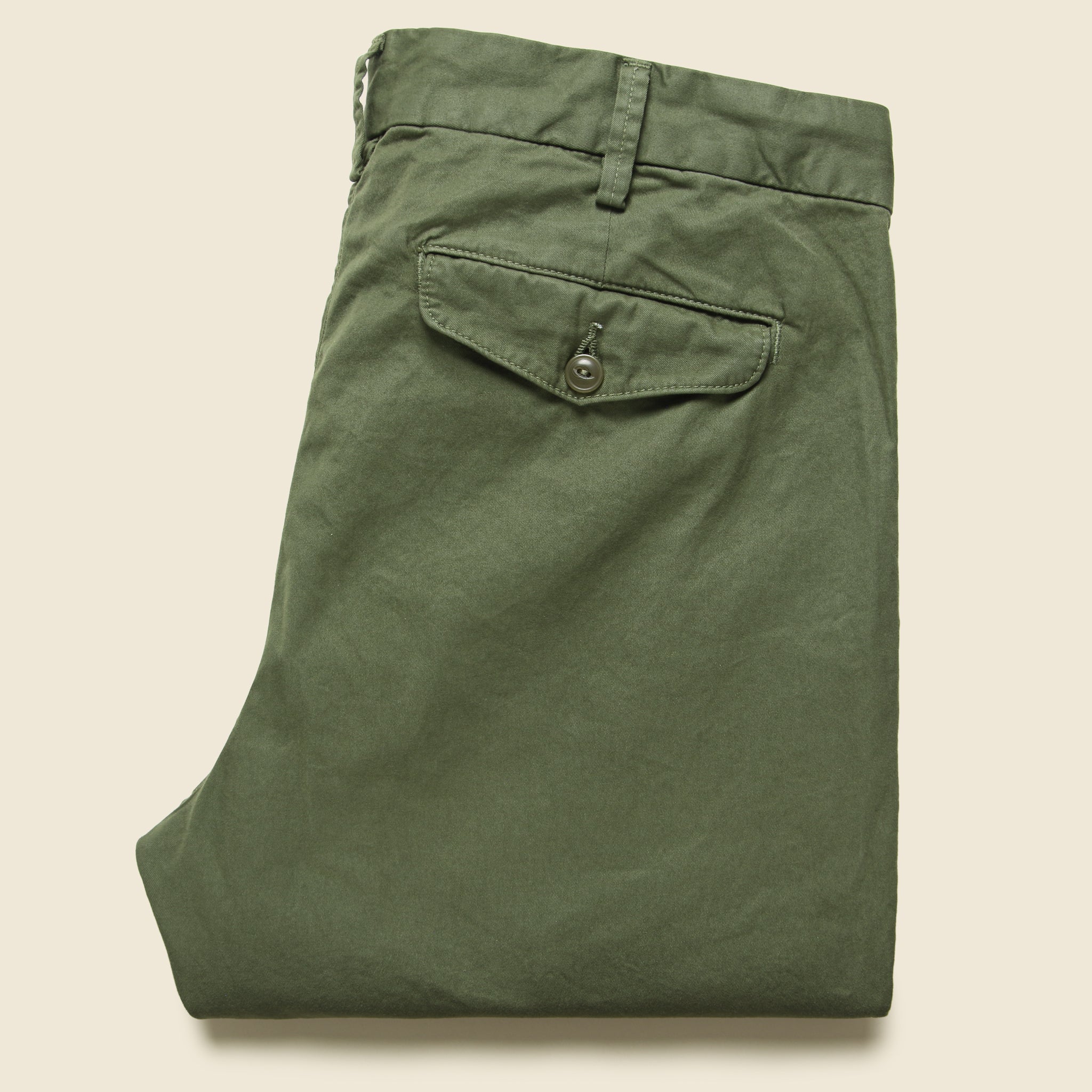 Light Twill Trouser - Olive Drab - Image 3