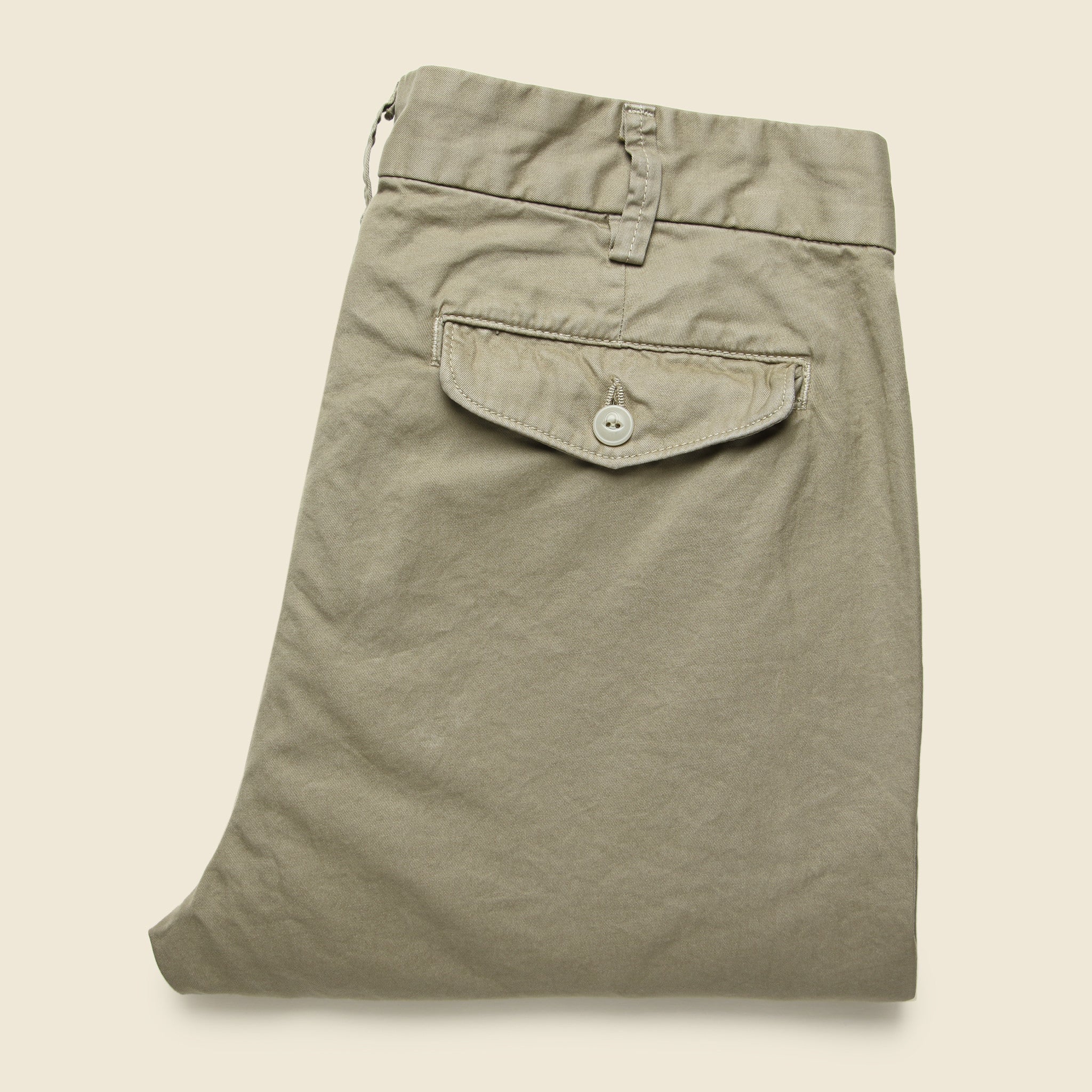 Light Twill Trouser - Khaki - Image 3