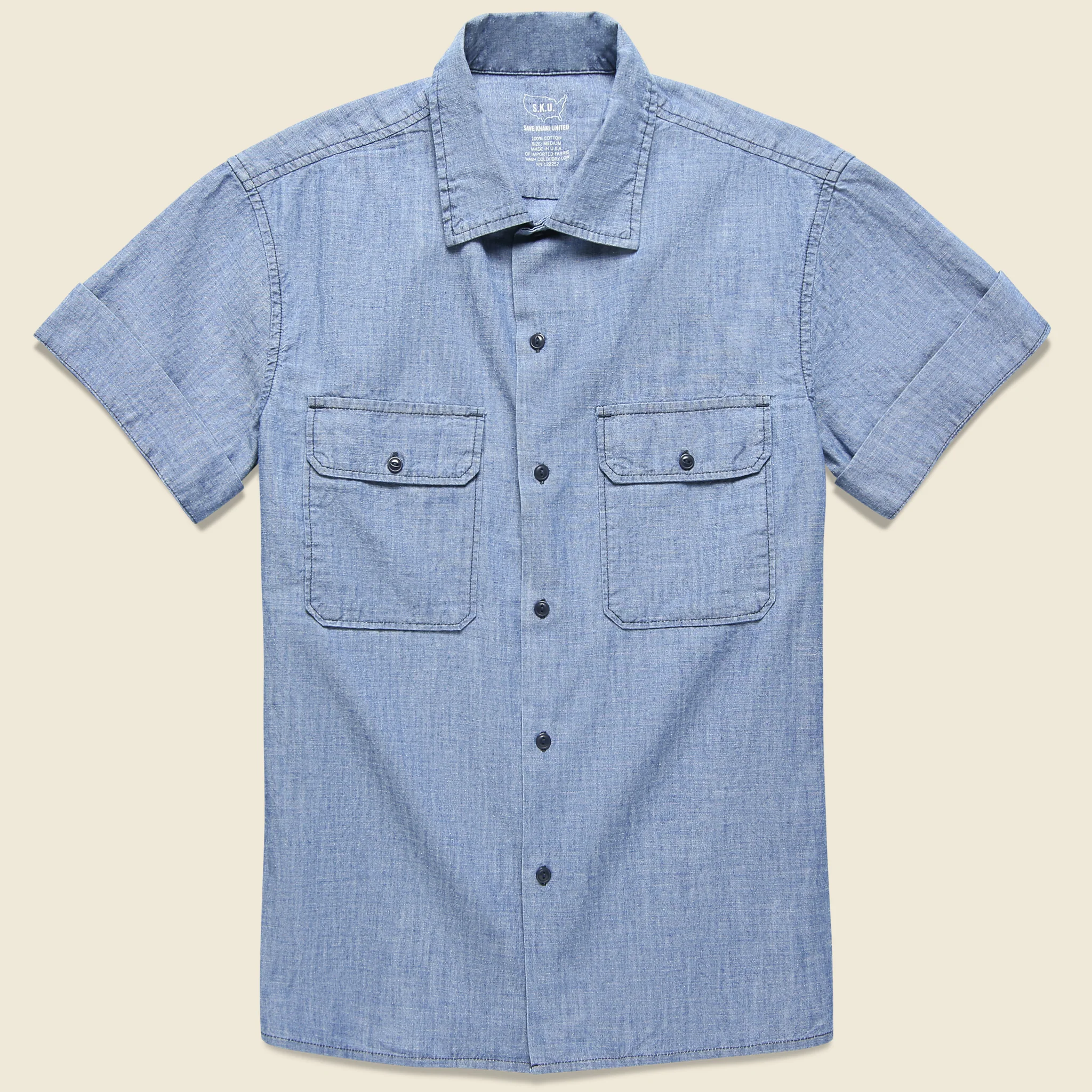 Chambray Camp Shirt - Indigo