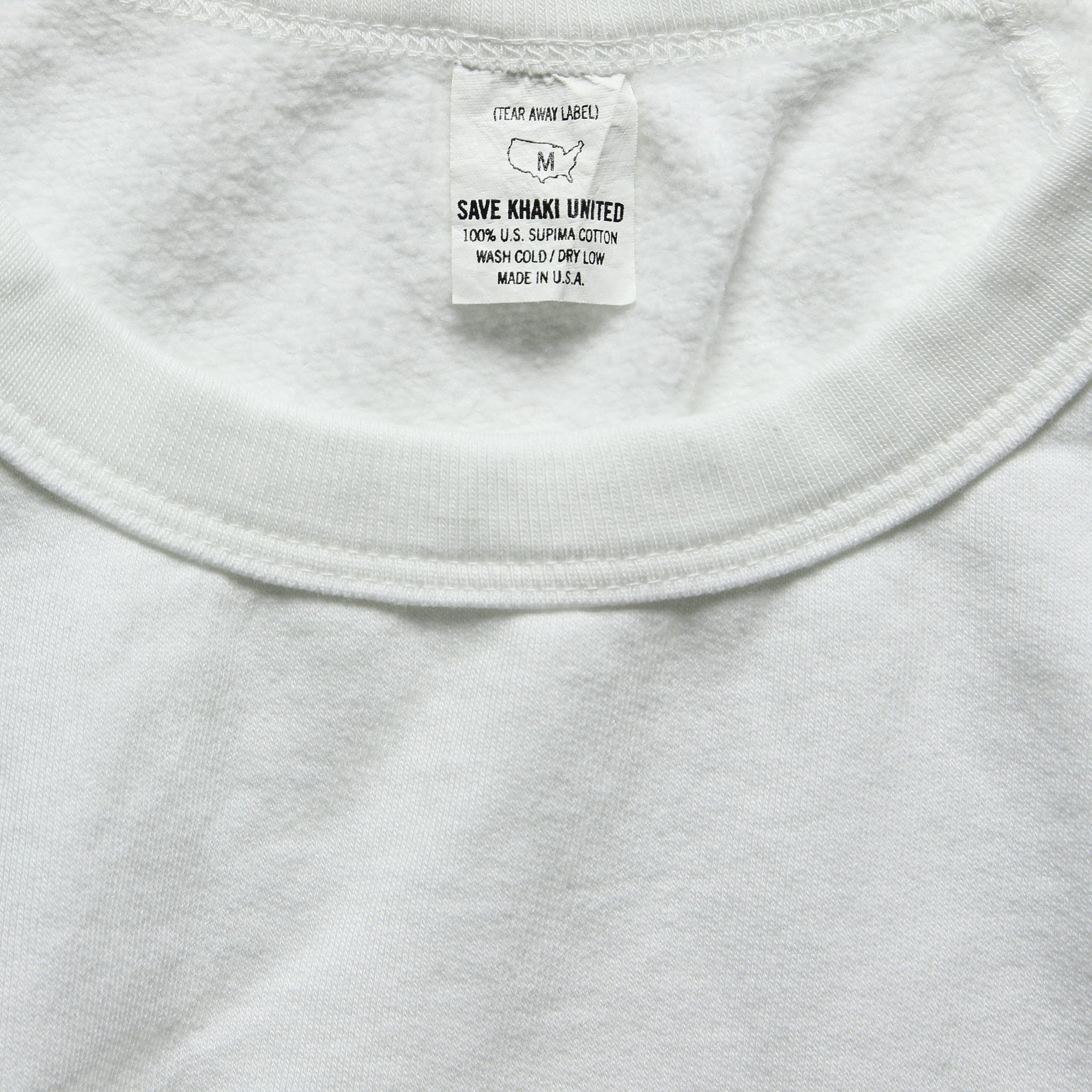 Supima Fleece Sweatshirt - White - Image 2