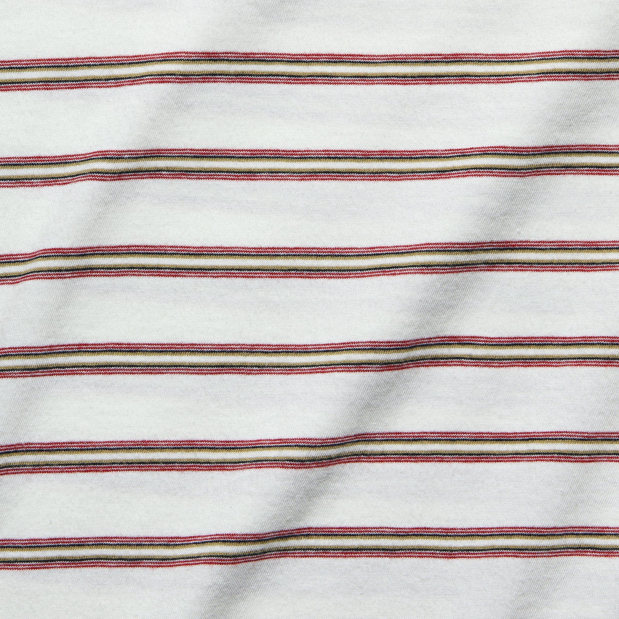 Vintage Striped Relaxed Tee - White - Image 3