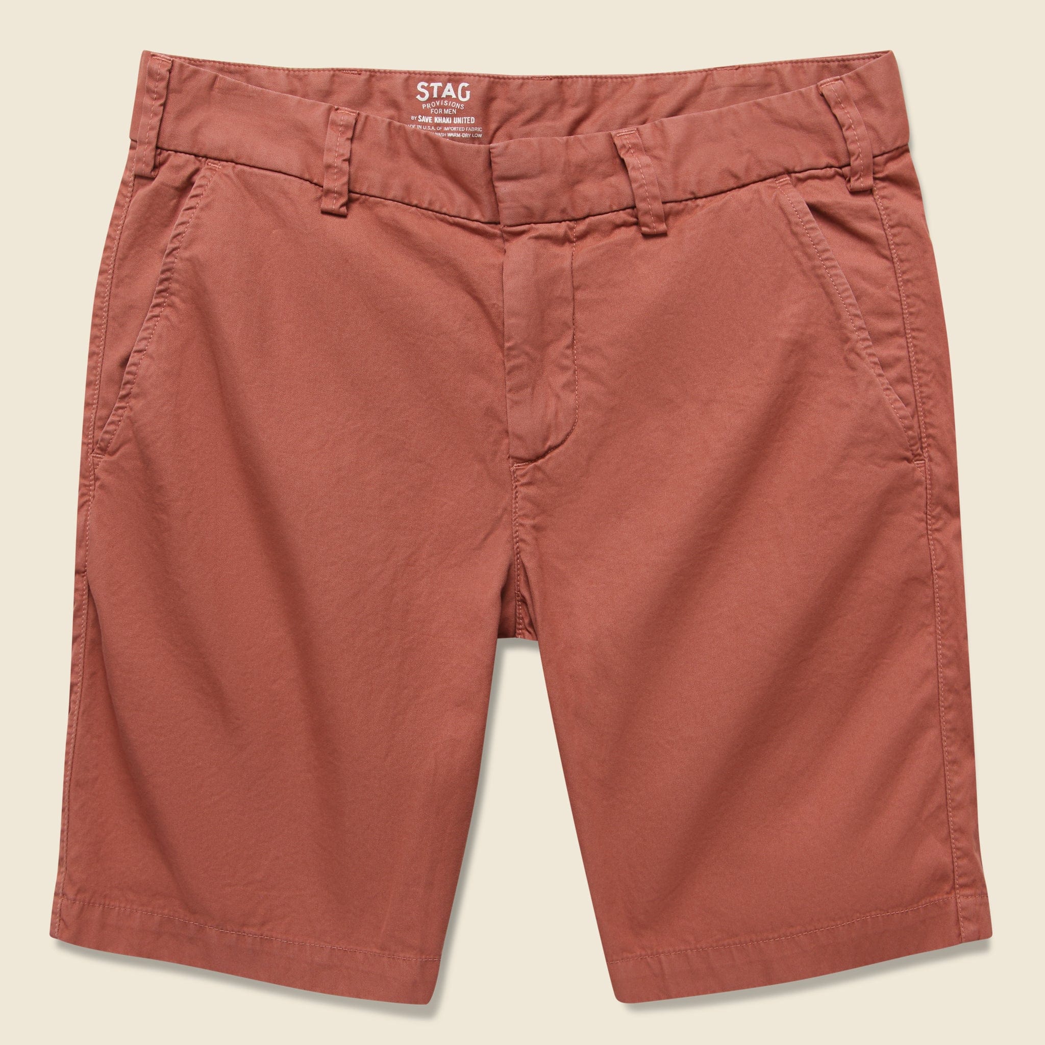 Twill Bermuda Short - Rhubarb