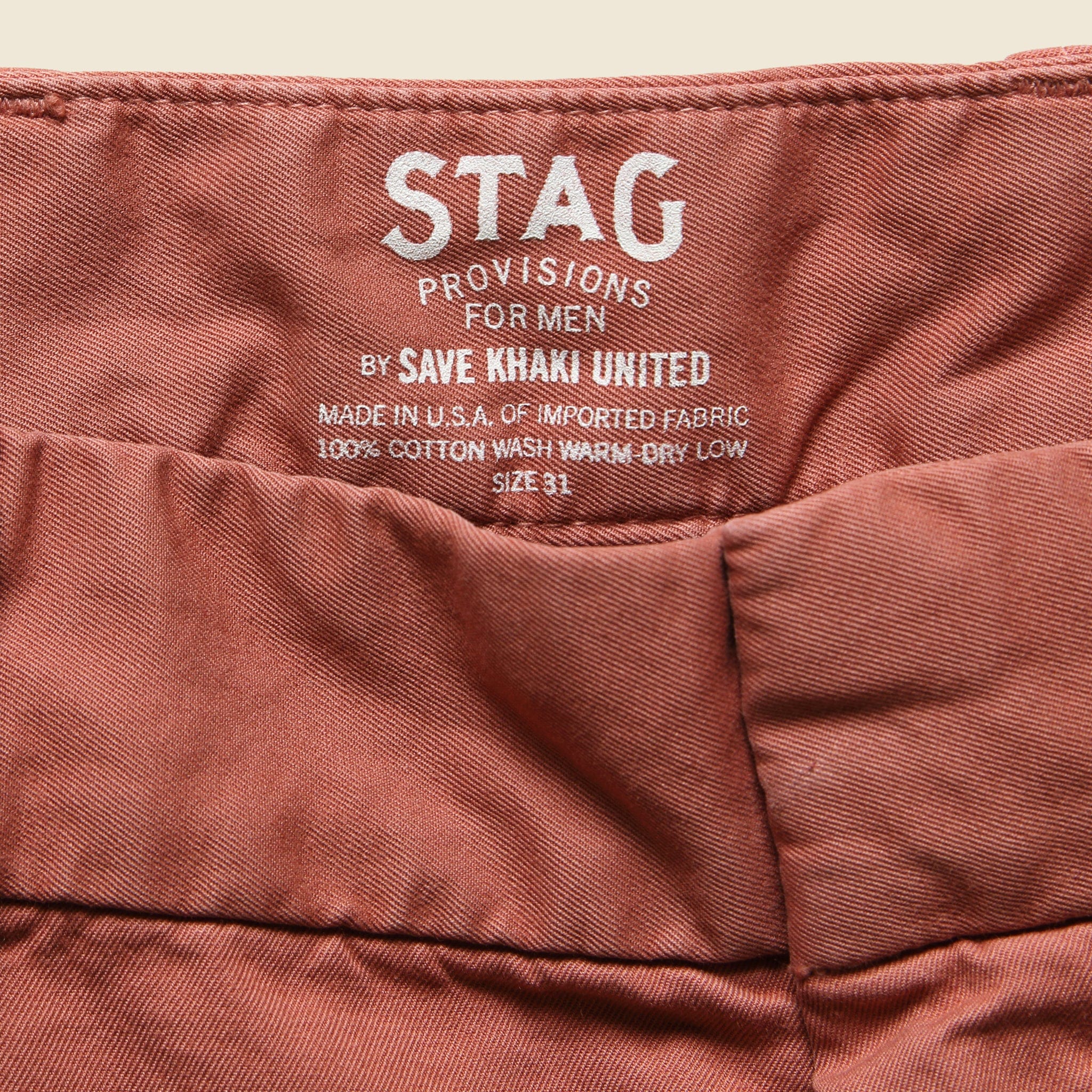 Twill Bermuda Short - Rhubarb - Image 3