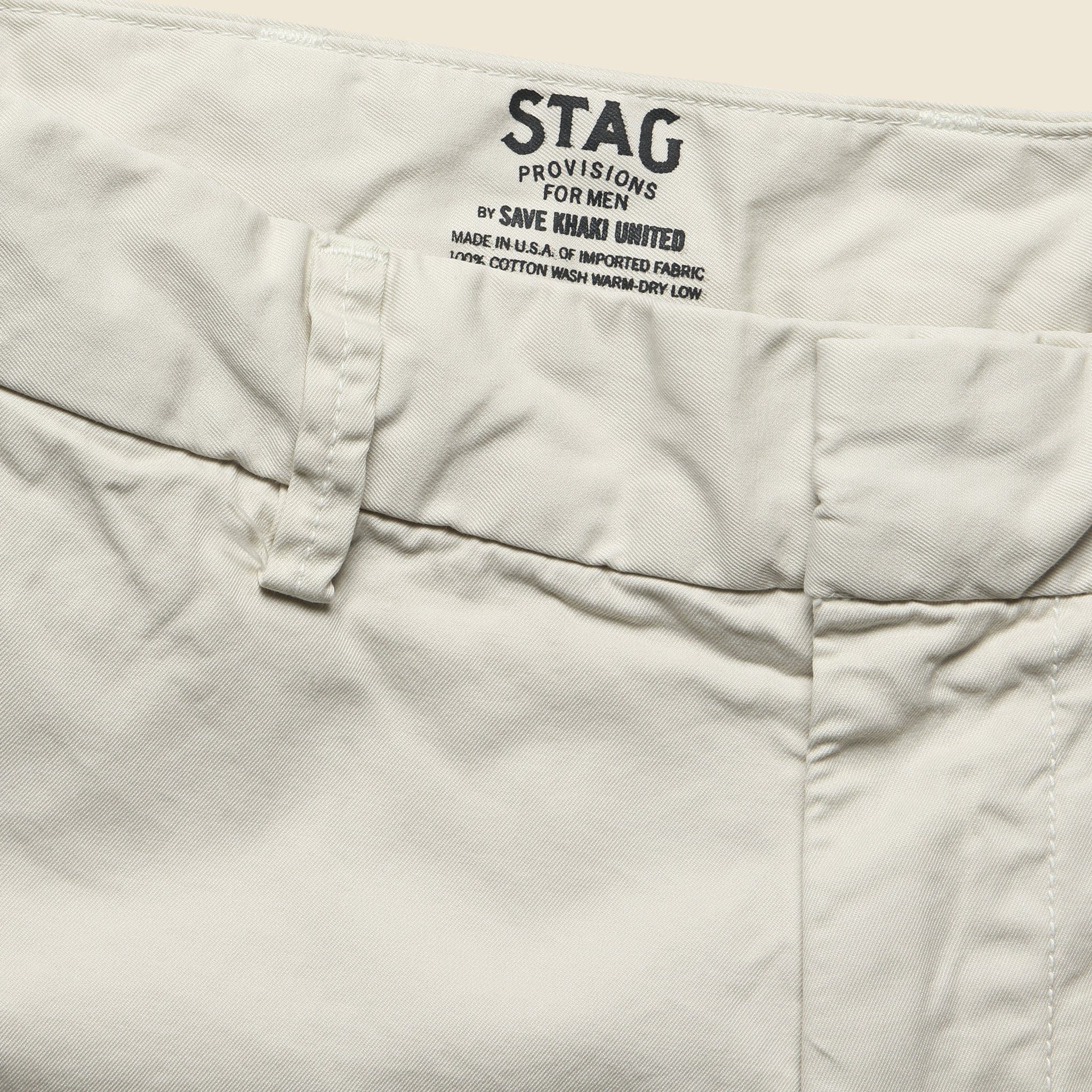Twill Bermuda Short - Stone - Image 3