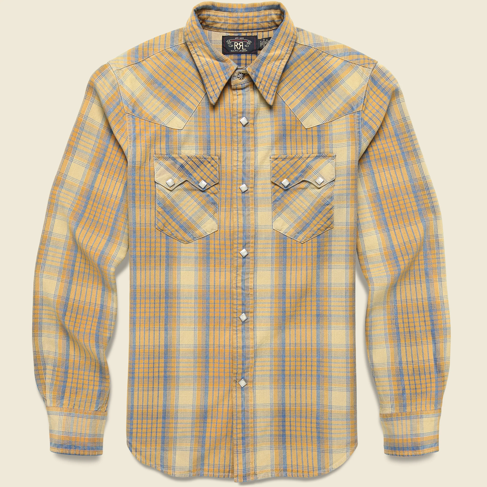 Sawtooth Western Shirt - Yellow
