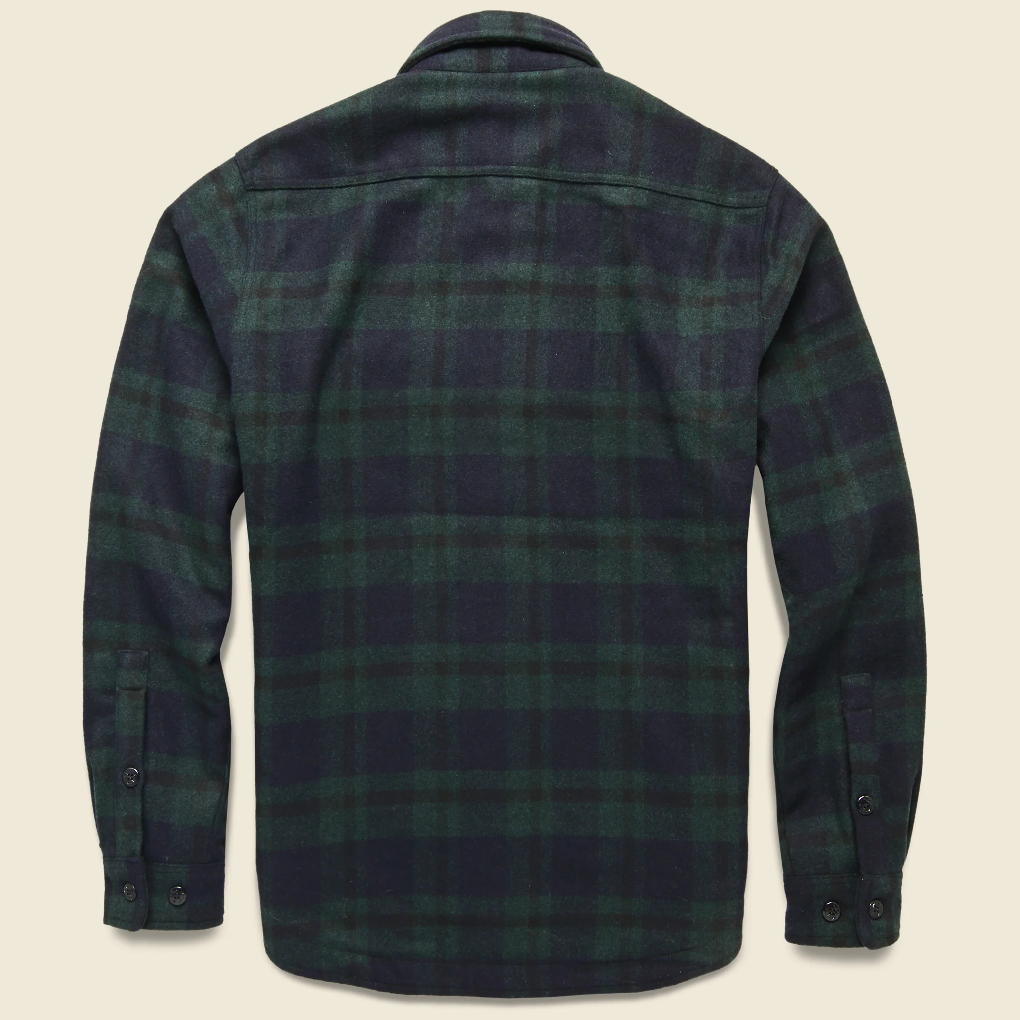 Quilt Lined CPO Shirt Jacket - Hunter Green Plaid - Image 2