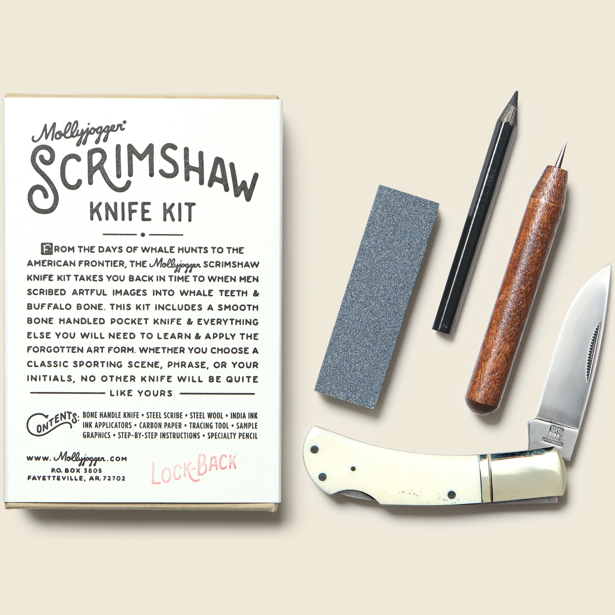 Scrimshaw Lock-Back Knife Kit