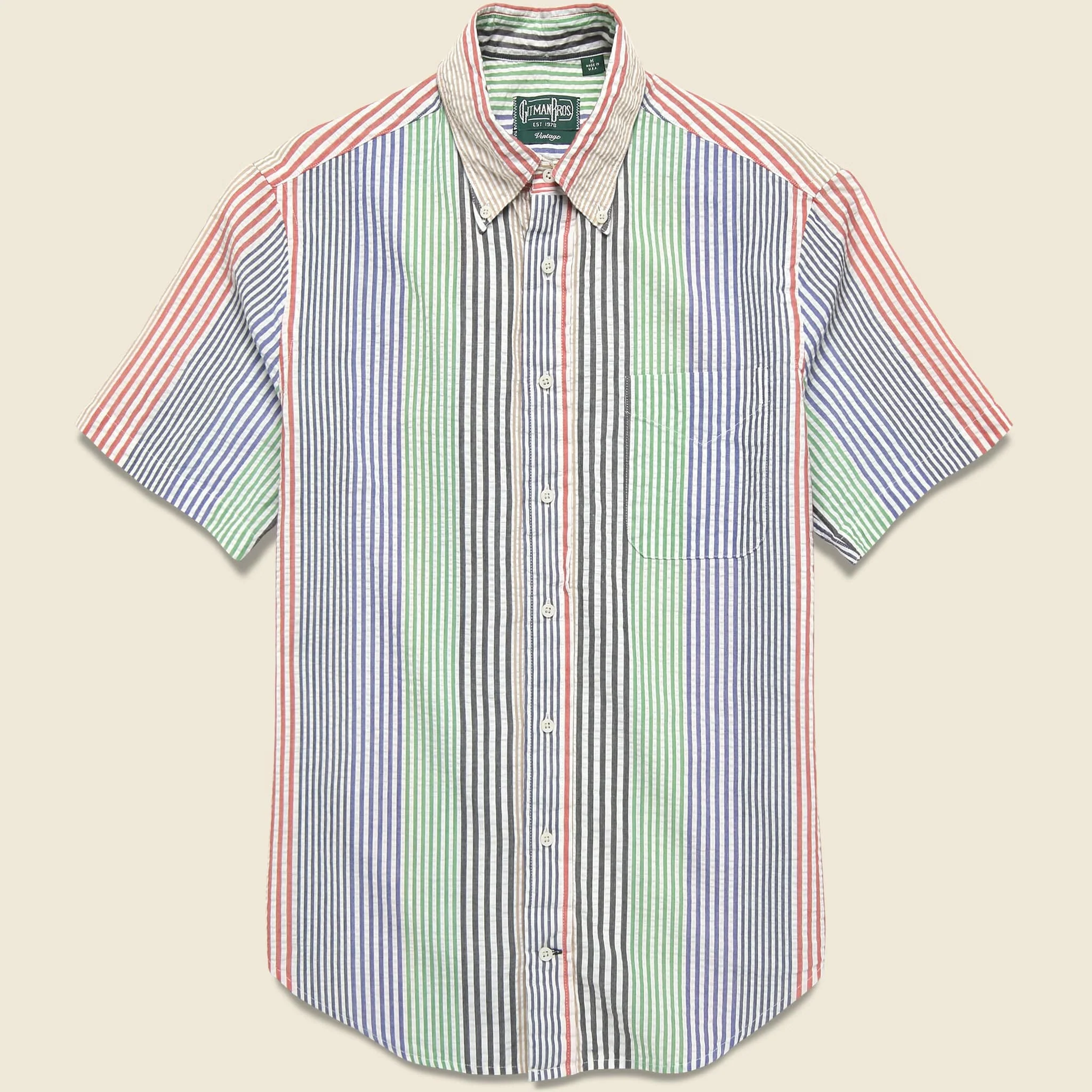 Seersucker Camp Shirt - Multi