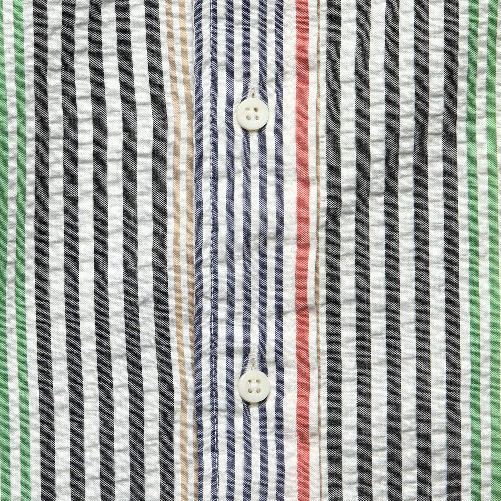 Seersucker Camp Shirt - Multi - Image 3