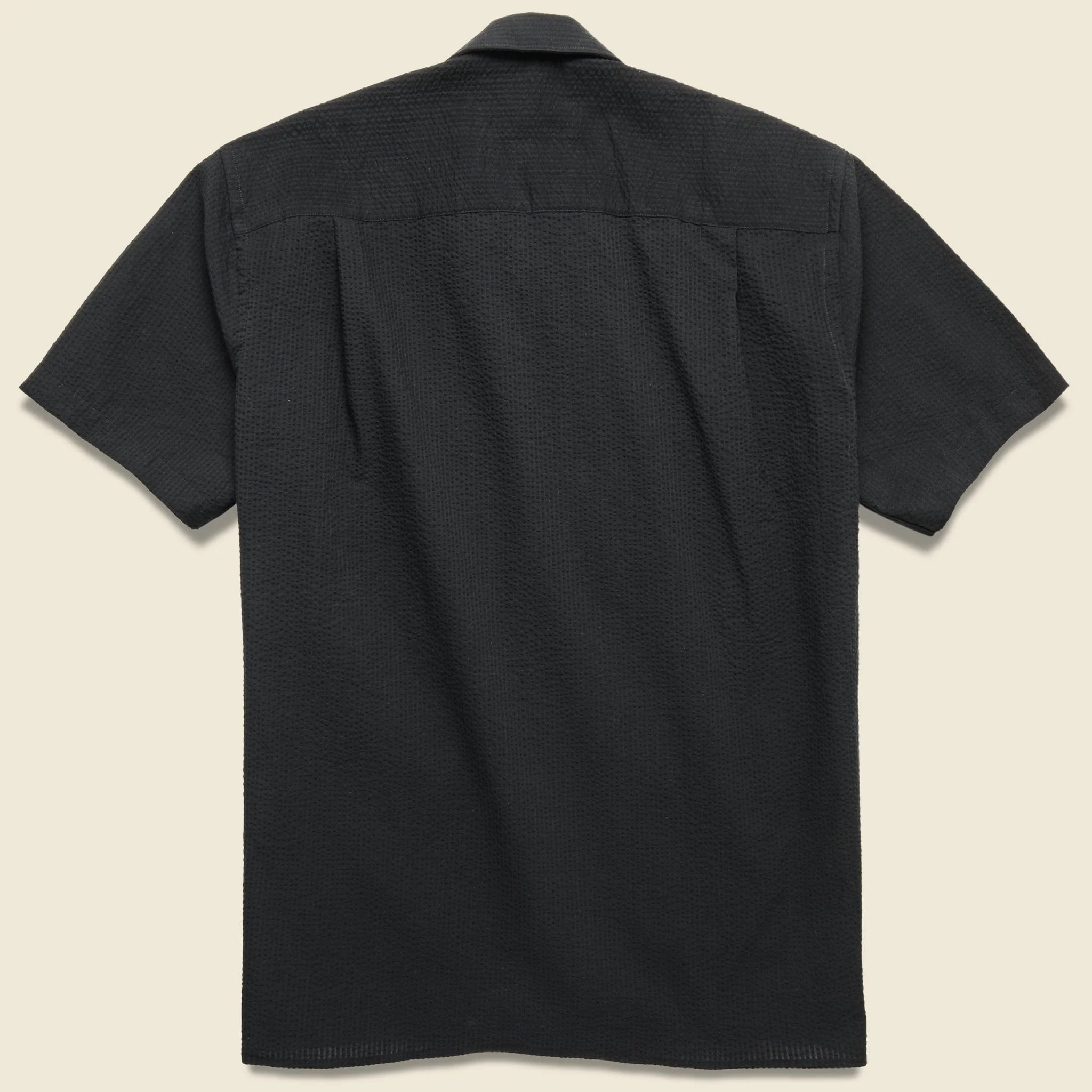 Seersucker Guayabera Shirt - Black - Image 2