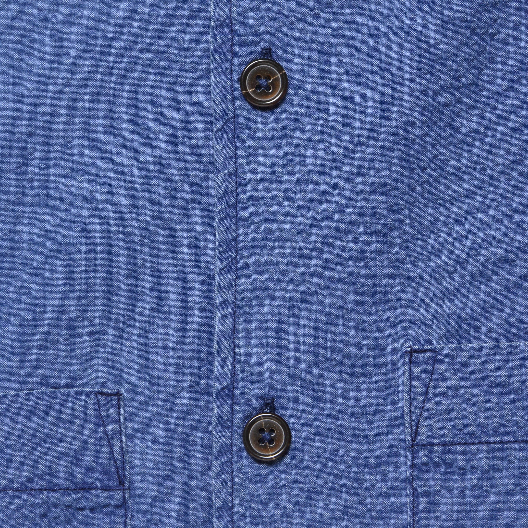 Seersucker Island Shirt - Indigo - Image 3