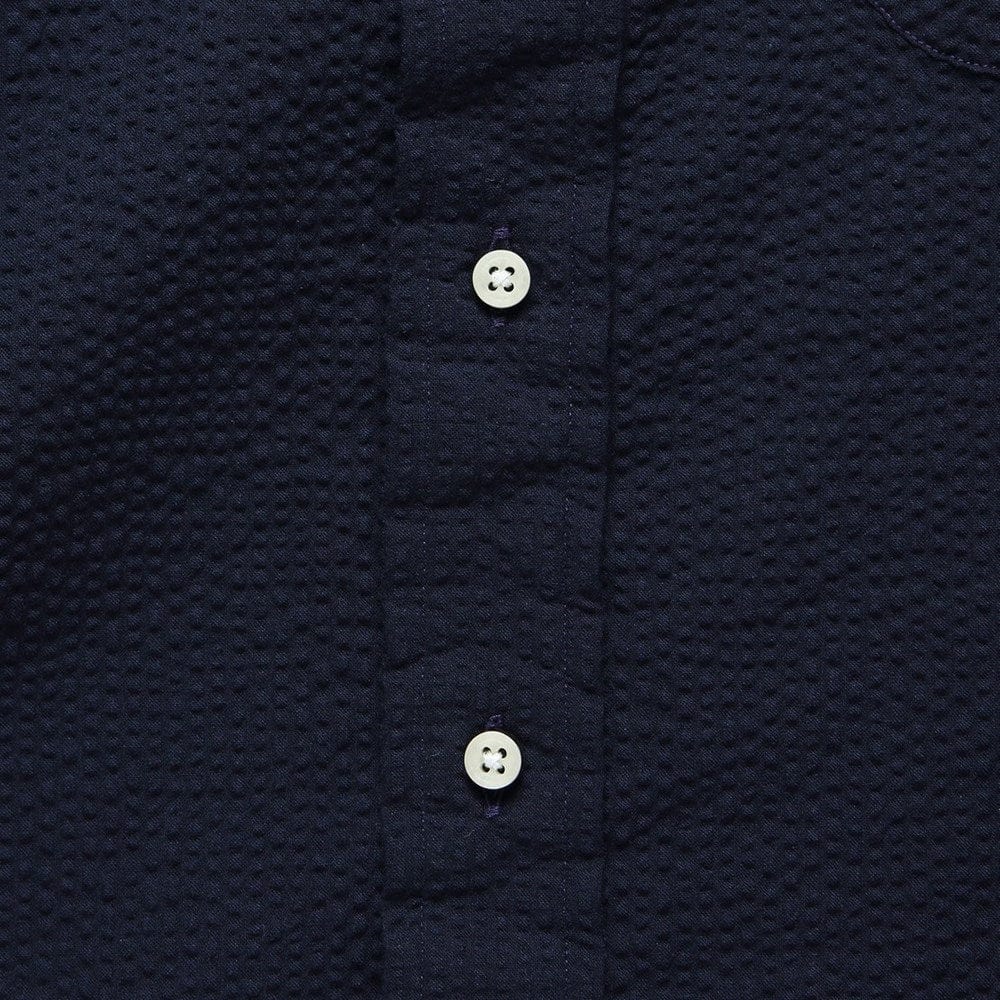 Seersucker Shirt - Navy - Image 3