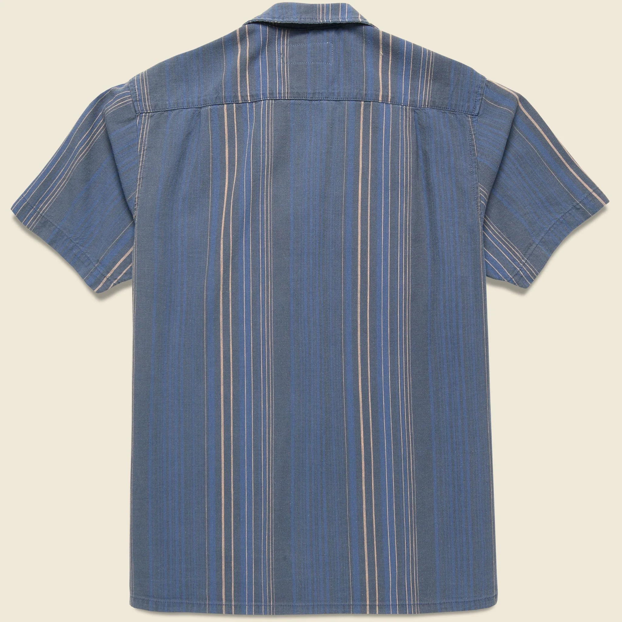 Serra Camp Shirt - Indigo Stripe - Image 2
