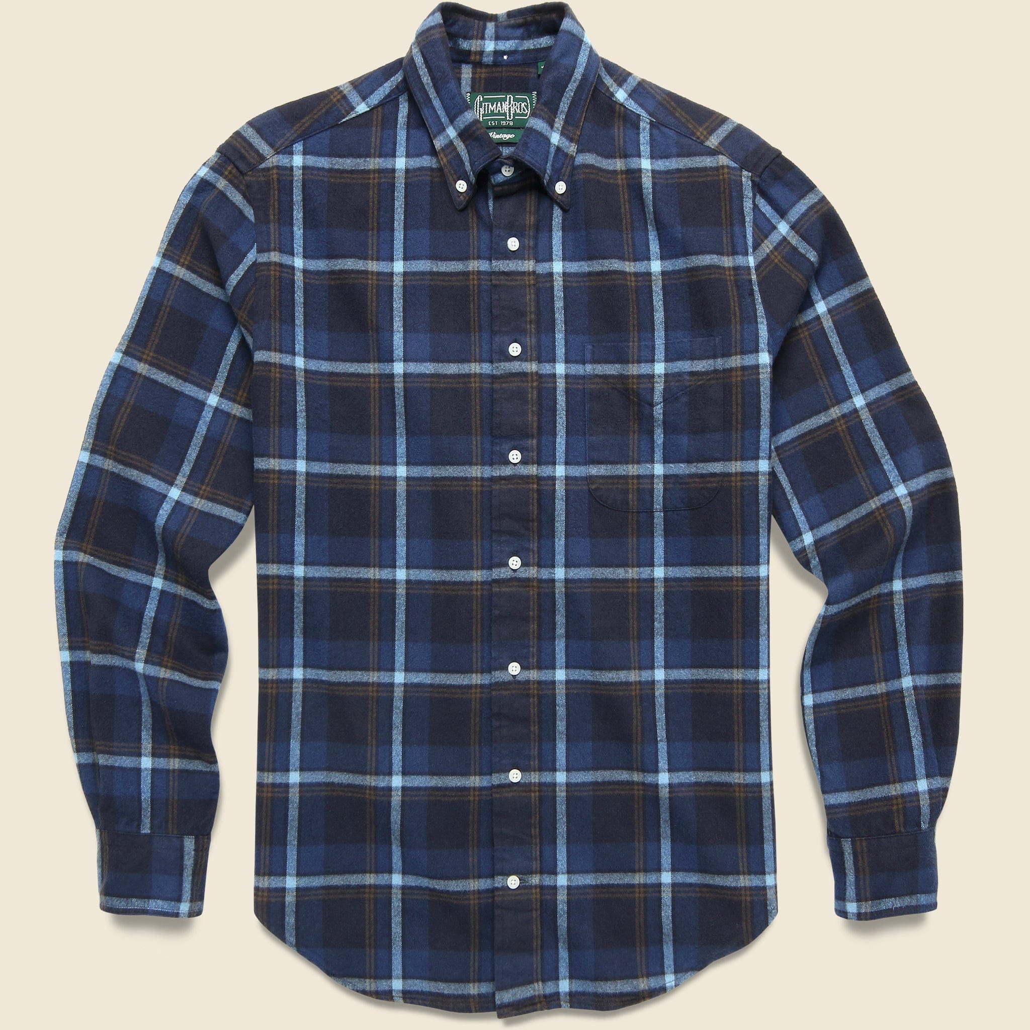 Shaggy Check Flannel - Blue
