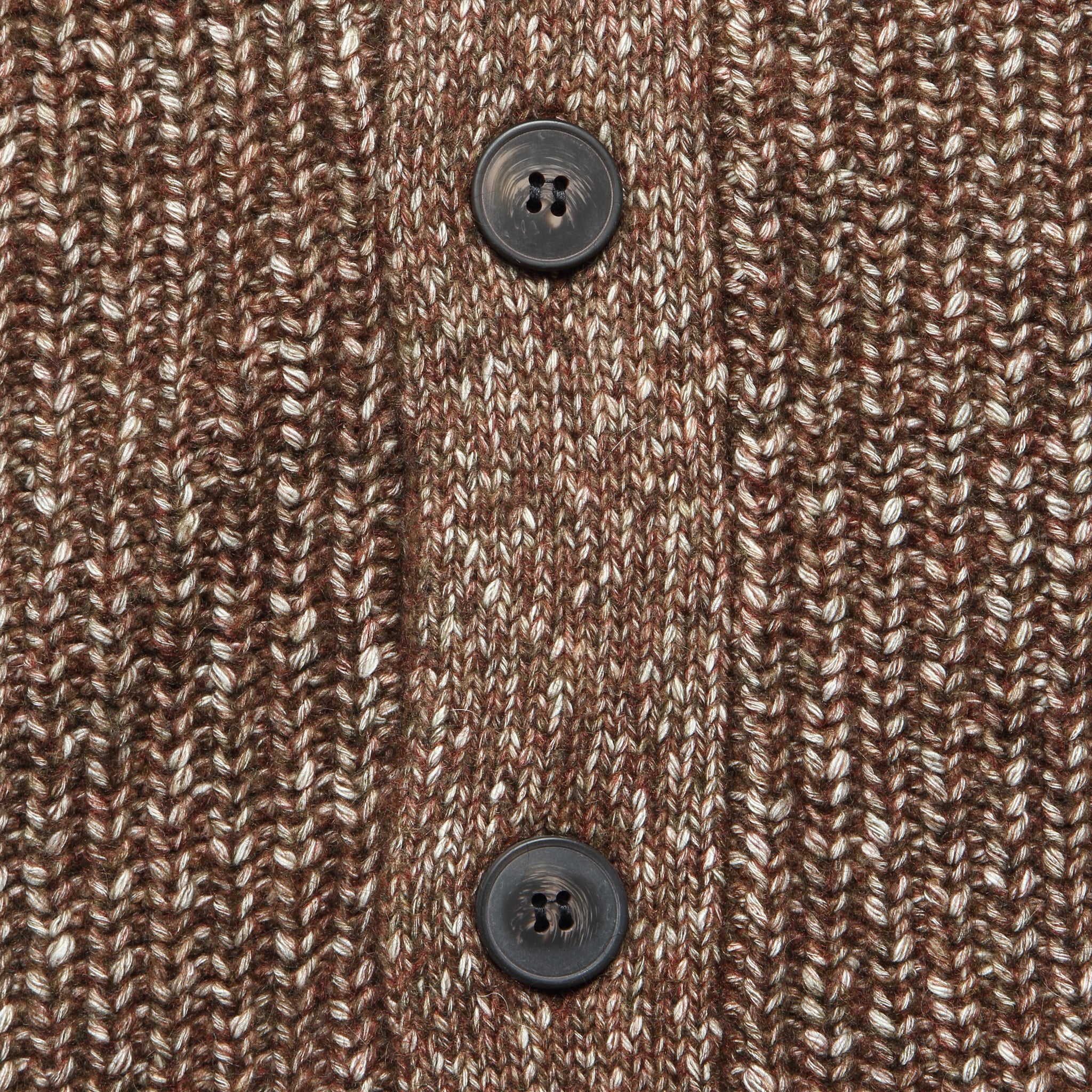 Shawl Collar Cardigan - Brown - Image 2