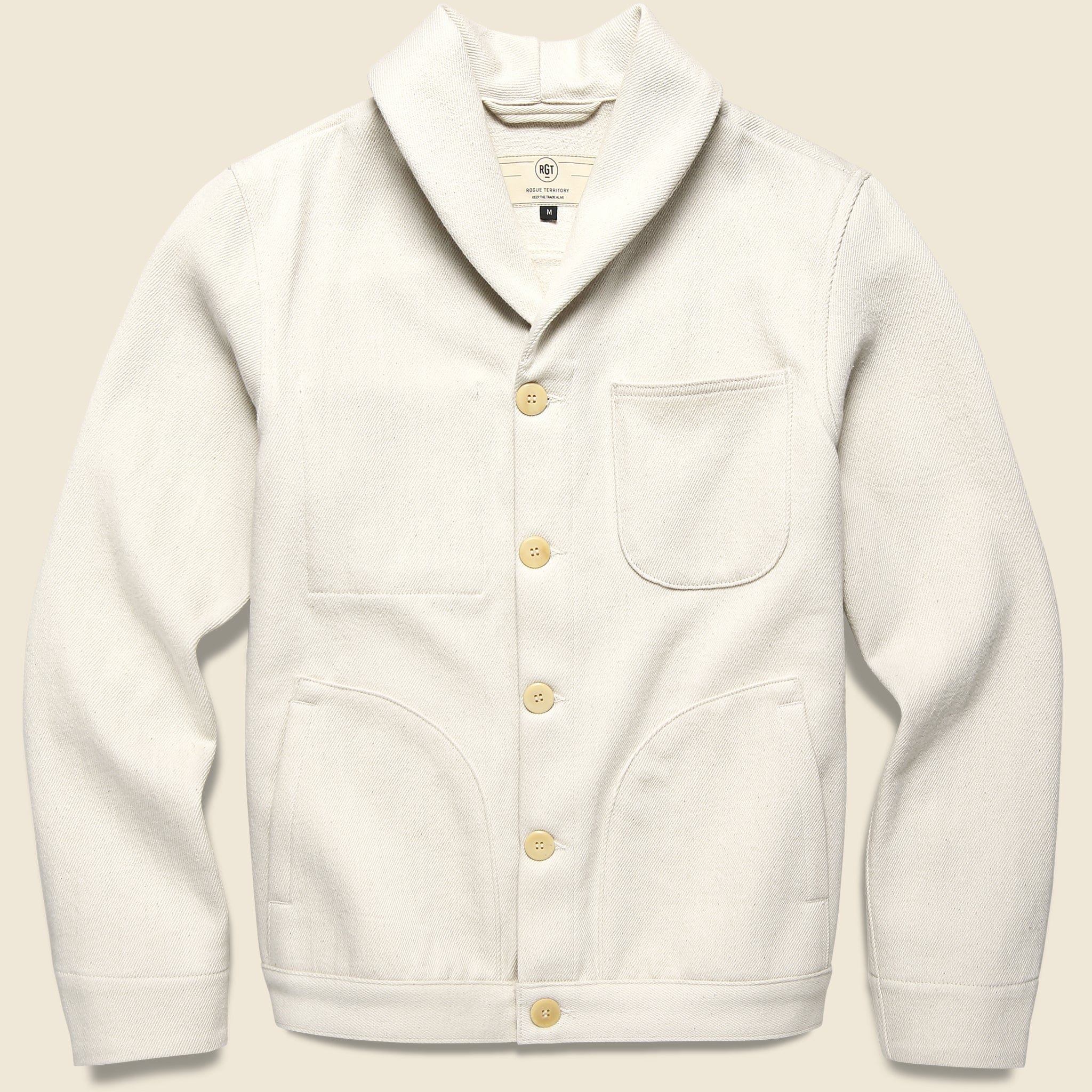 Shawl Collar Supply Jacket - 11oz Natural
