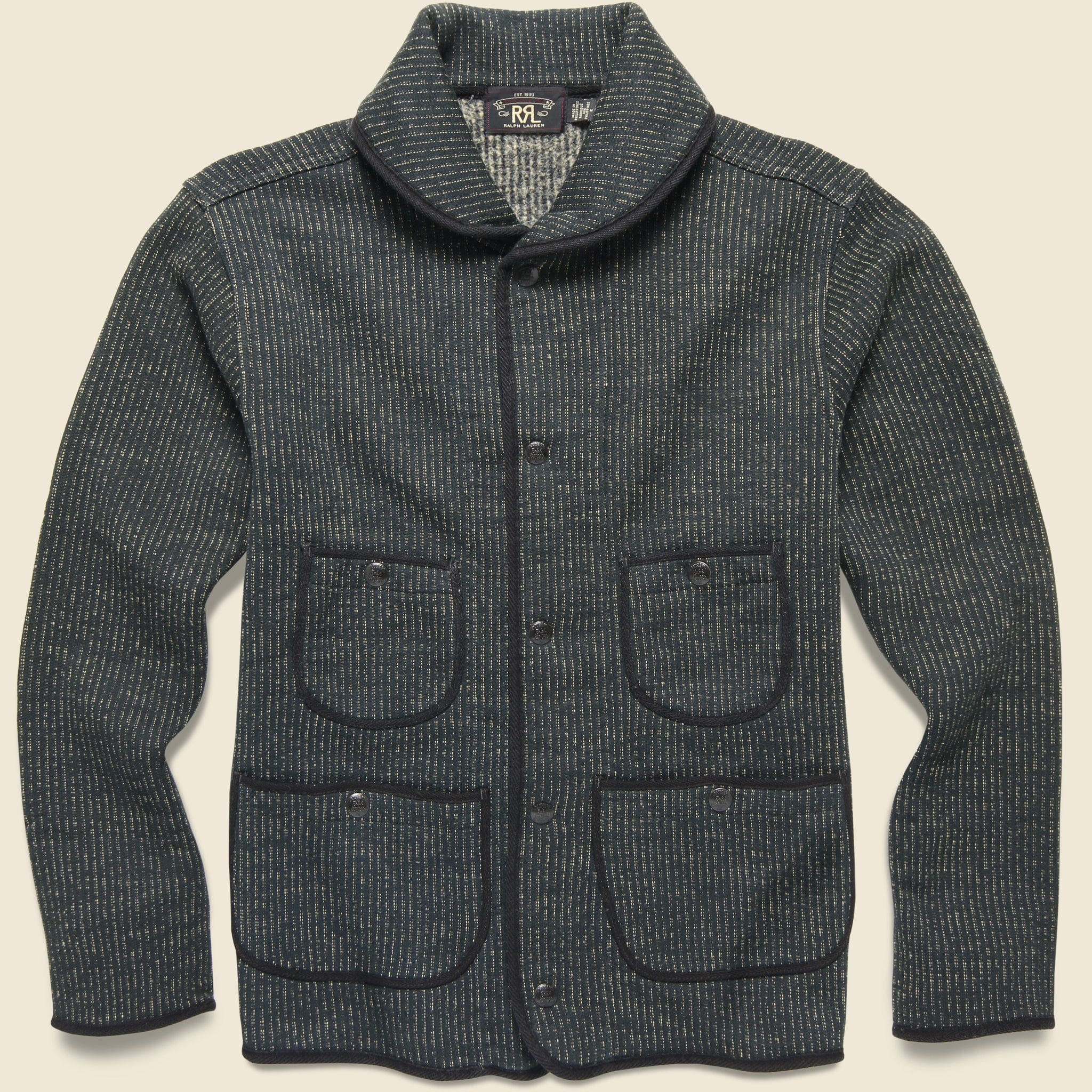 Shawl Shirt Jacket - Black Multi