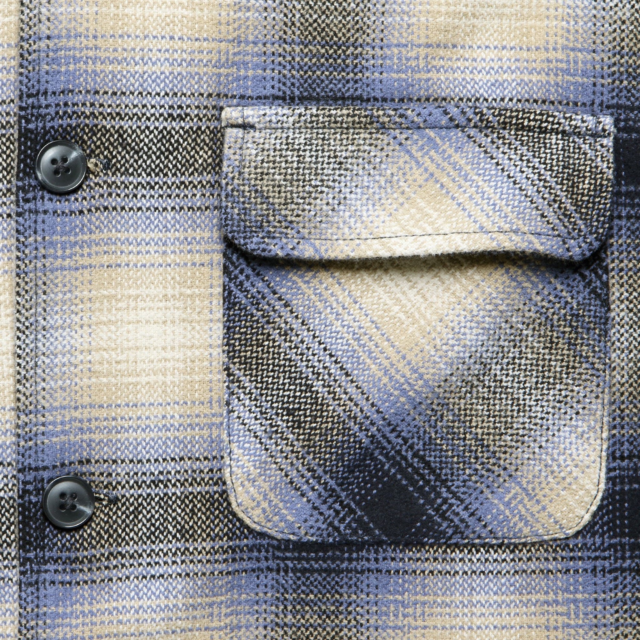 Shiloh Flannel - Black/Blue Shadow Plaid - Image 3