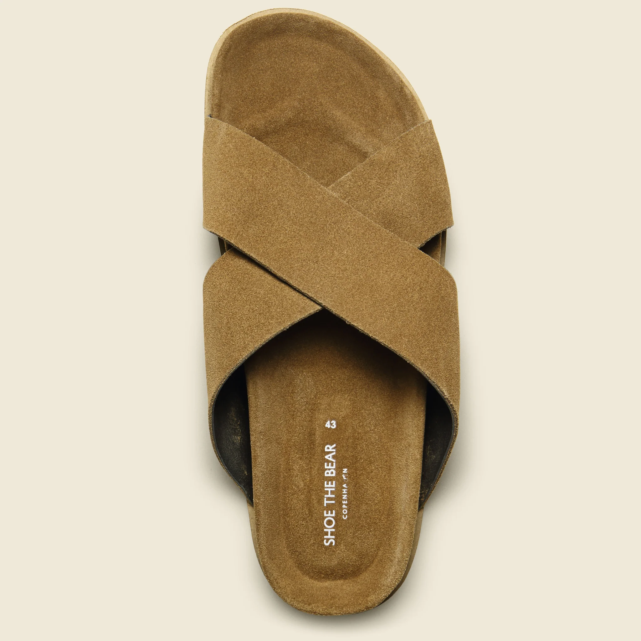 Cross Suede Slide - Tan - Image 2