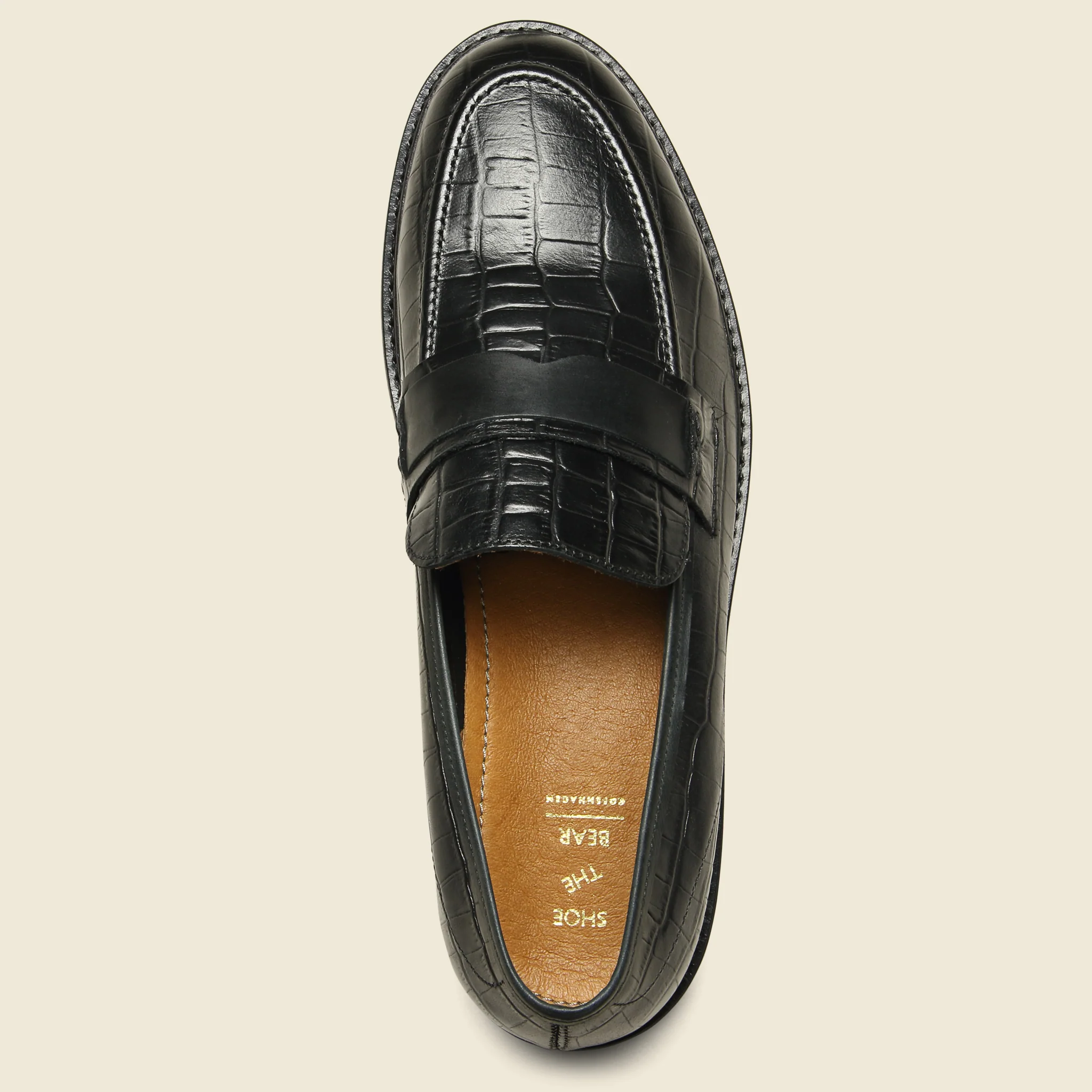 Farley Croc Loafer - Black - Image 2