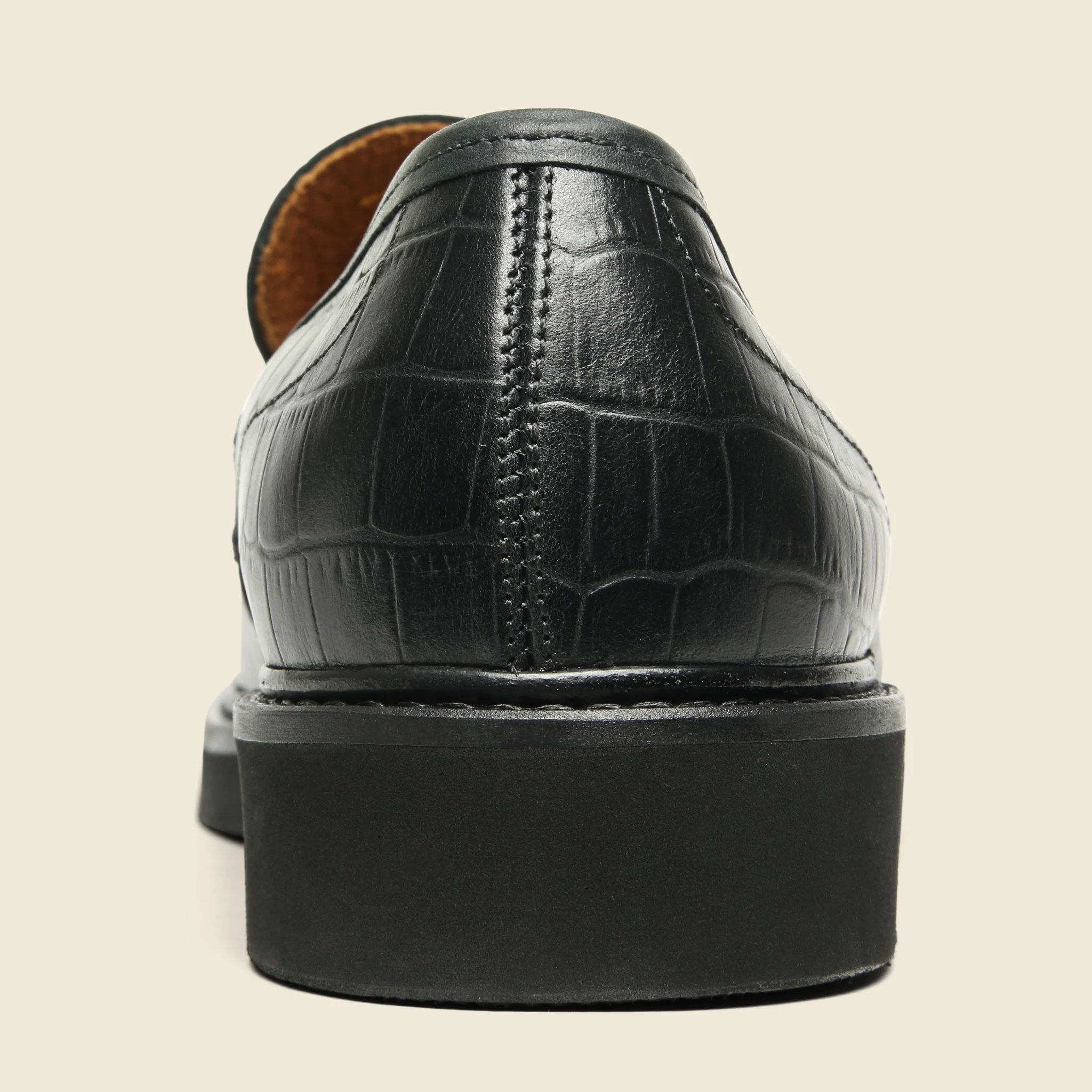 Farley Croc Loafer - Black - Image 3