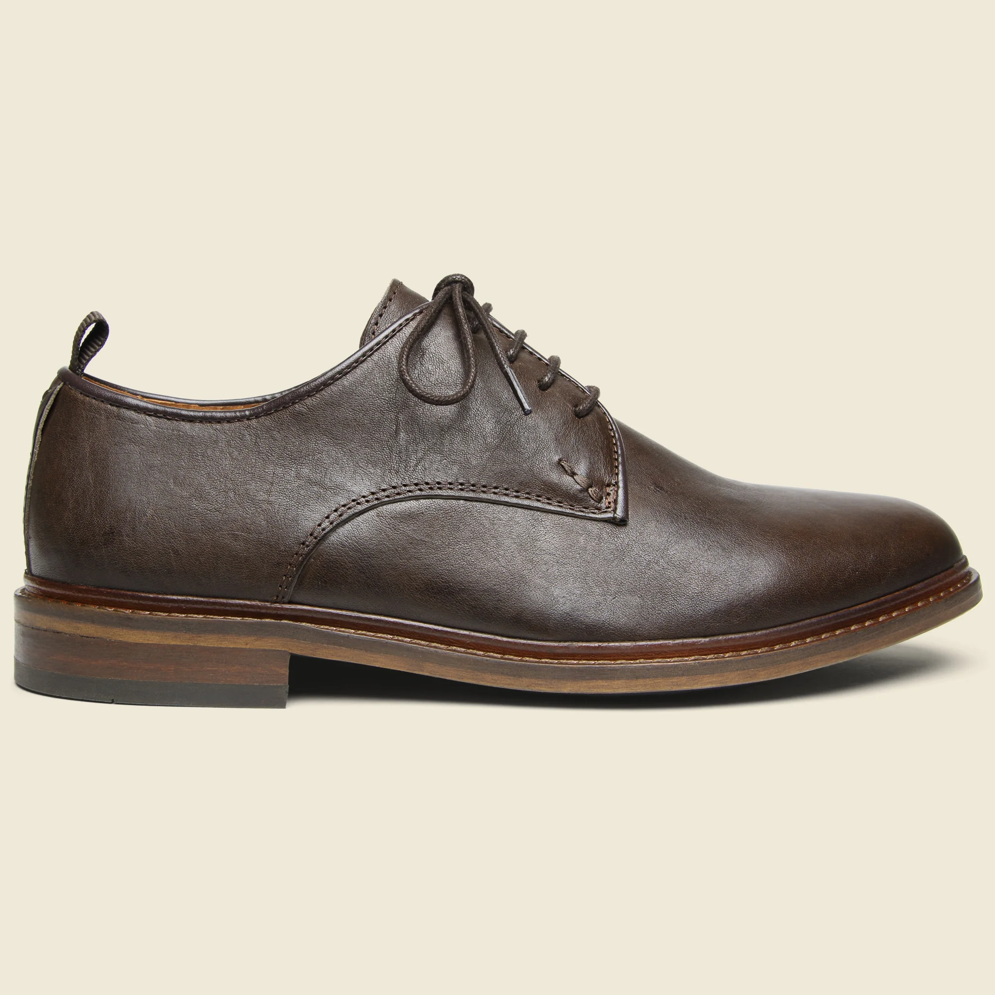 Nate Leather Oxford - Light Brown