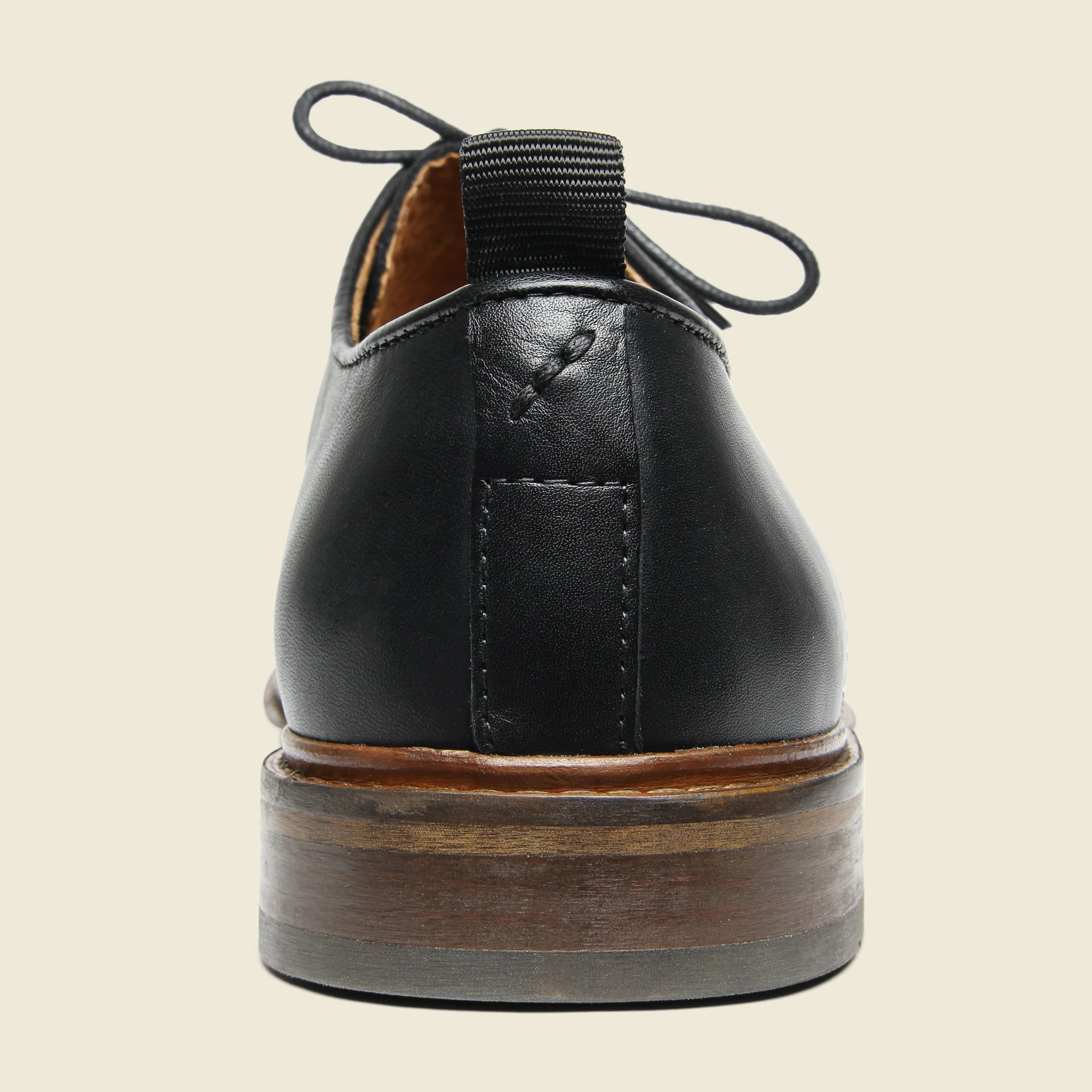 Nate Leather Oxford - Black - Image 3