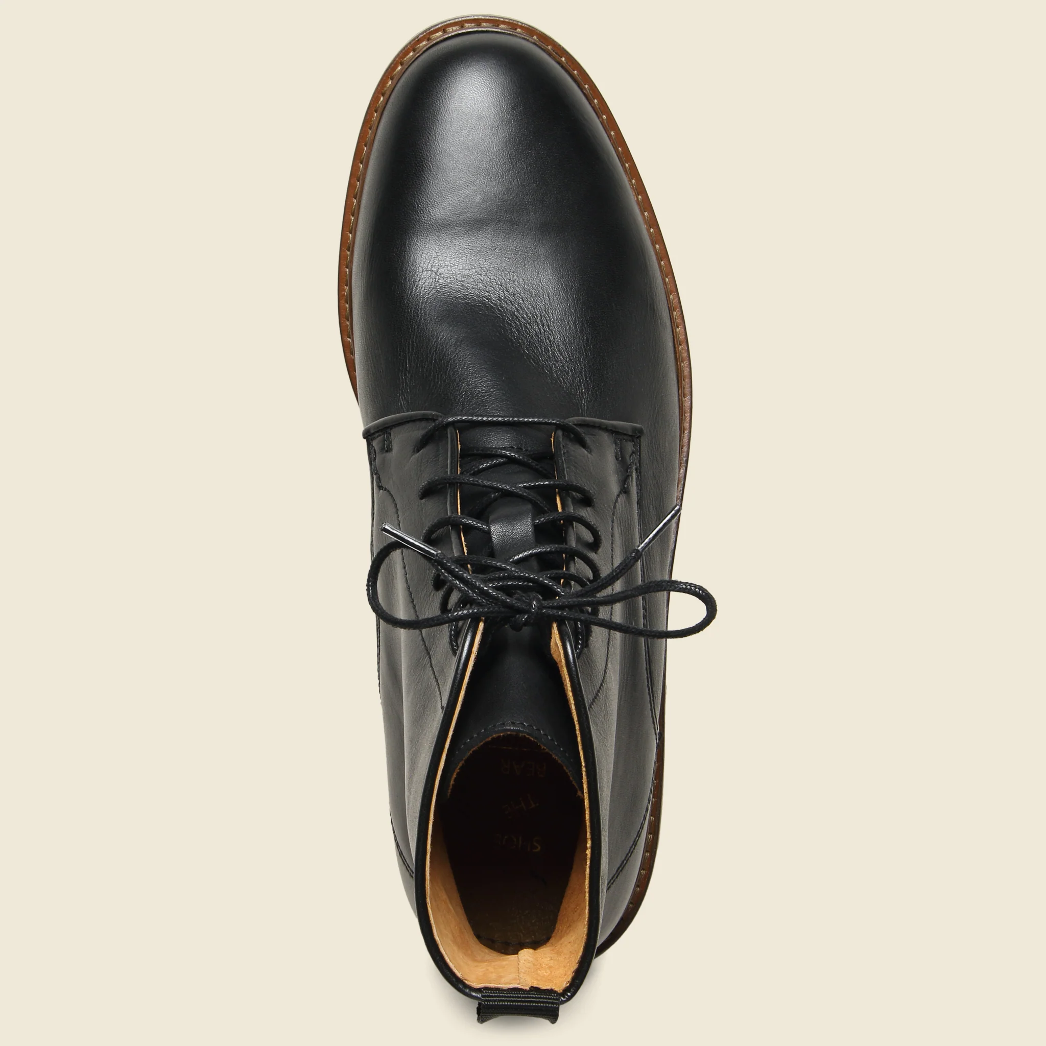 Ned Leather Lace-Up Boot - Black - Image 2