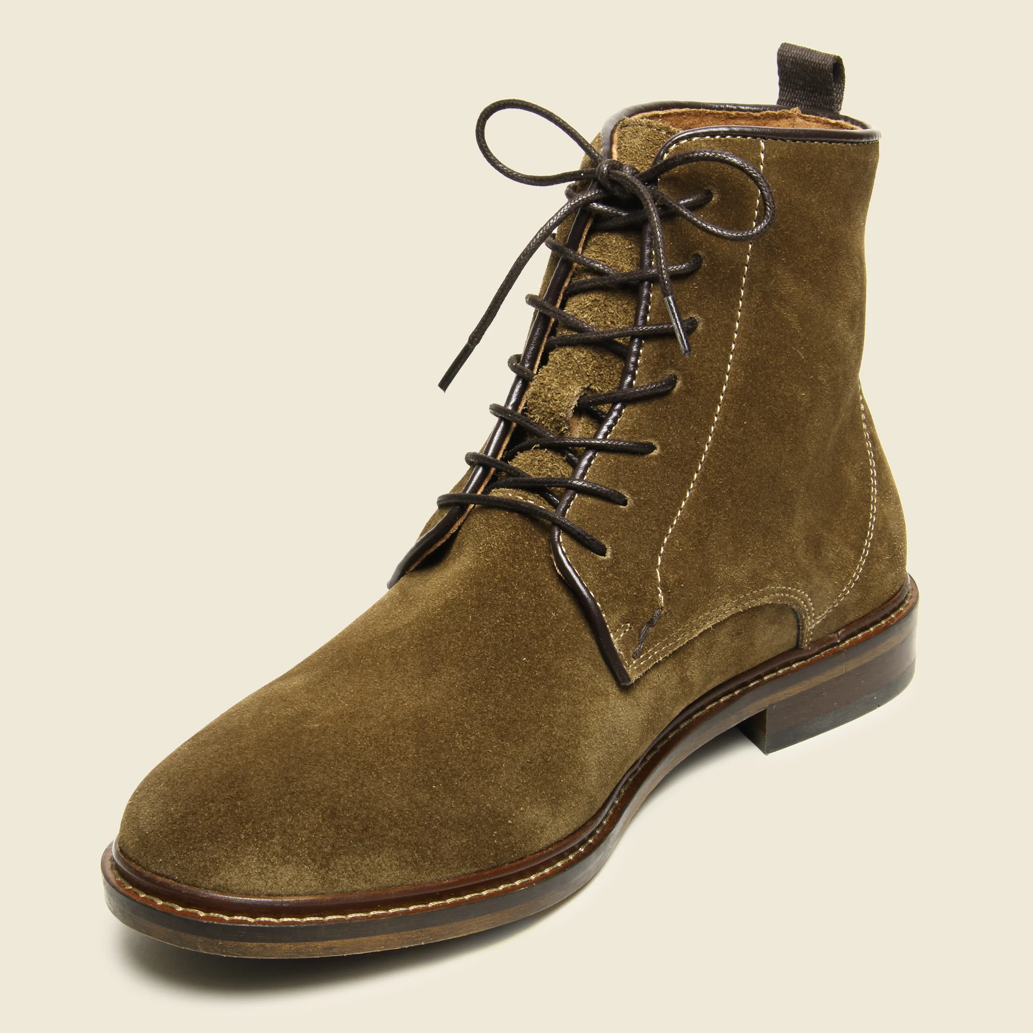 Ned Suede Lace-Up Boot - Tobacco - Image 3