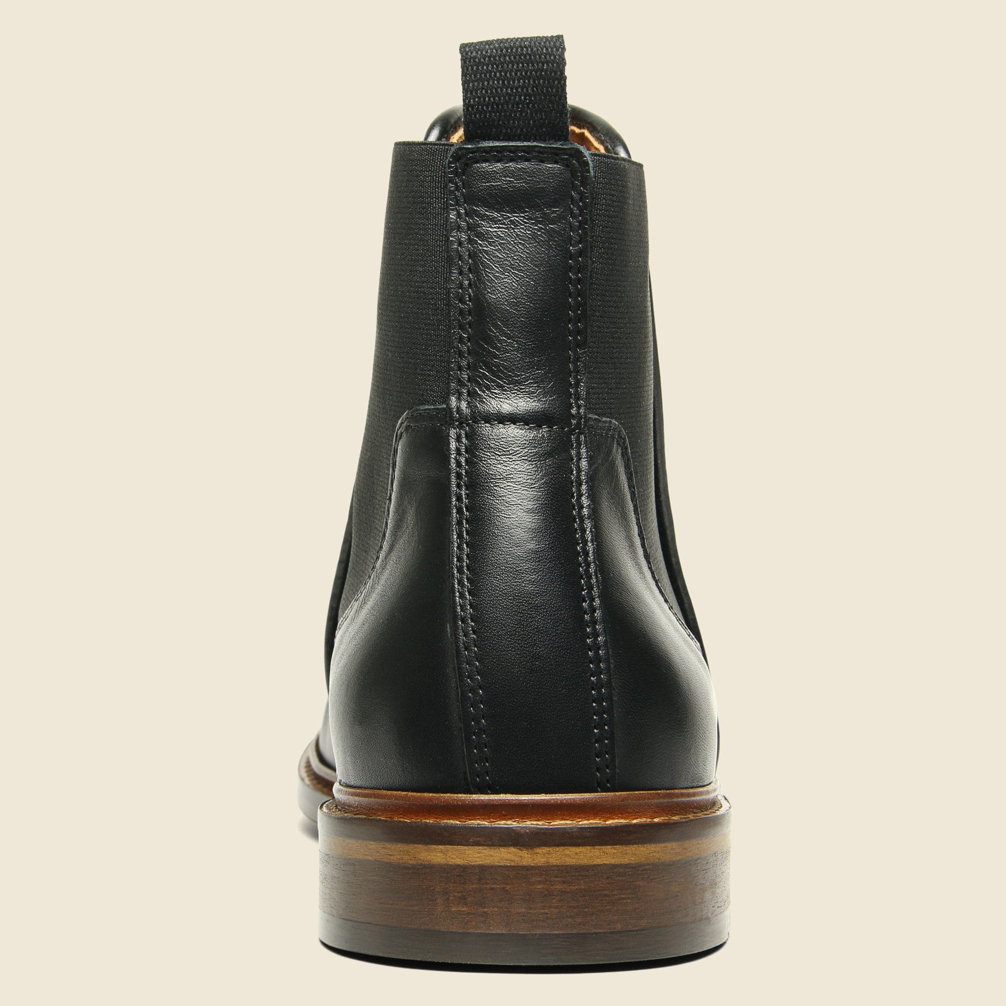 Wyatt Leather Chelsea Boot - Black - Image 3