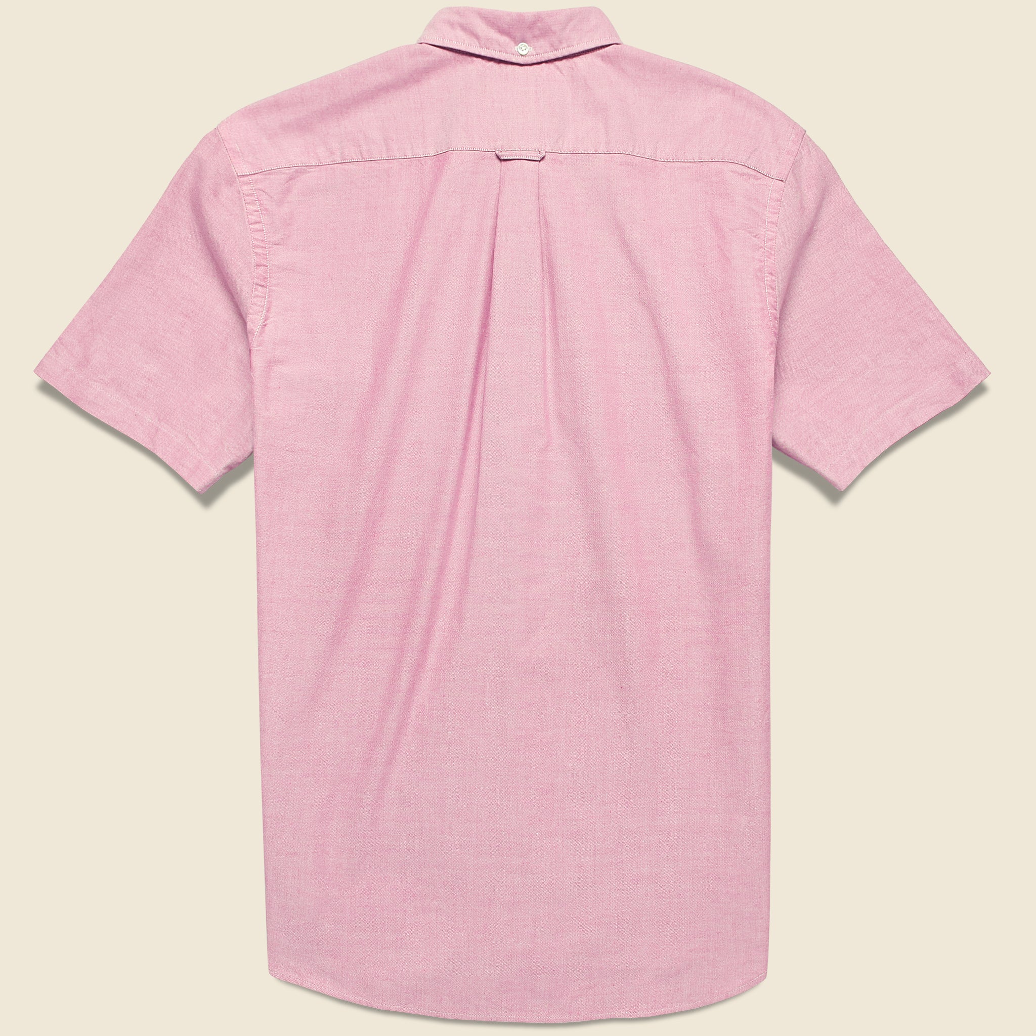 Short Sleeve Oxford Shirt - Pink - Image 2