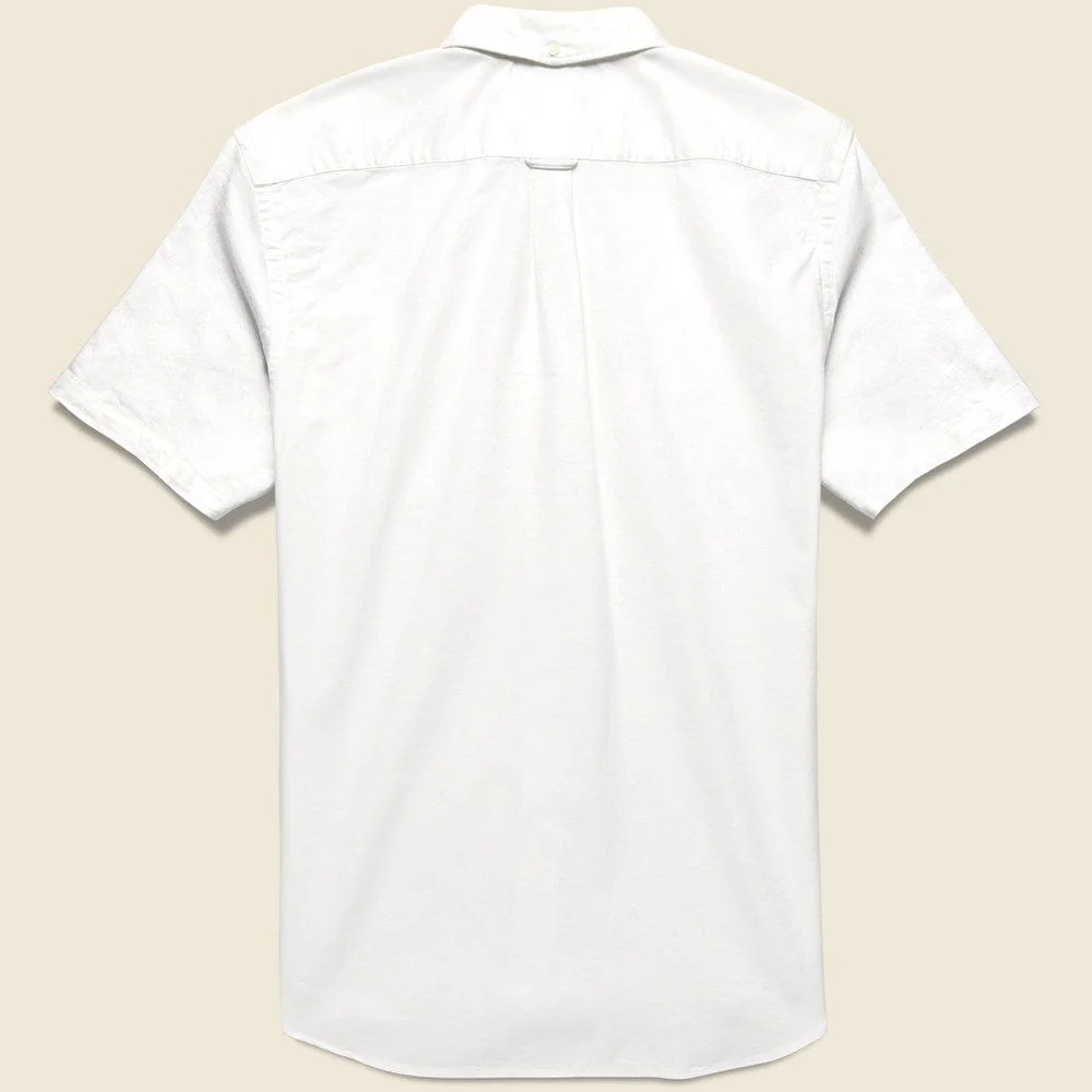 Short Sleeve Oxford Shirt - White - Image 2
