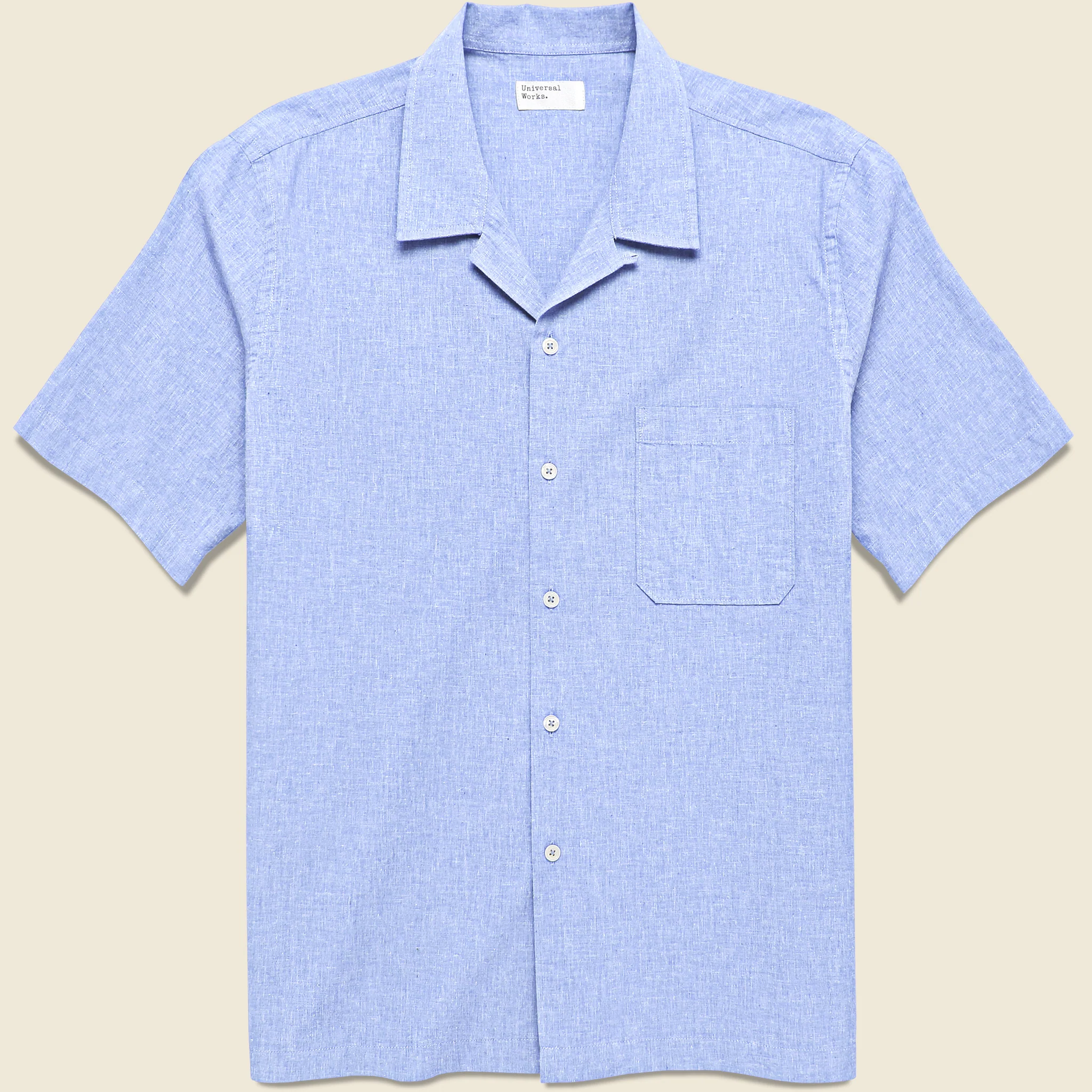 Sido Linen Road Shirt - Sky Blue