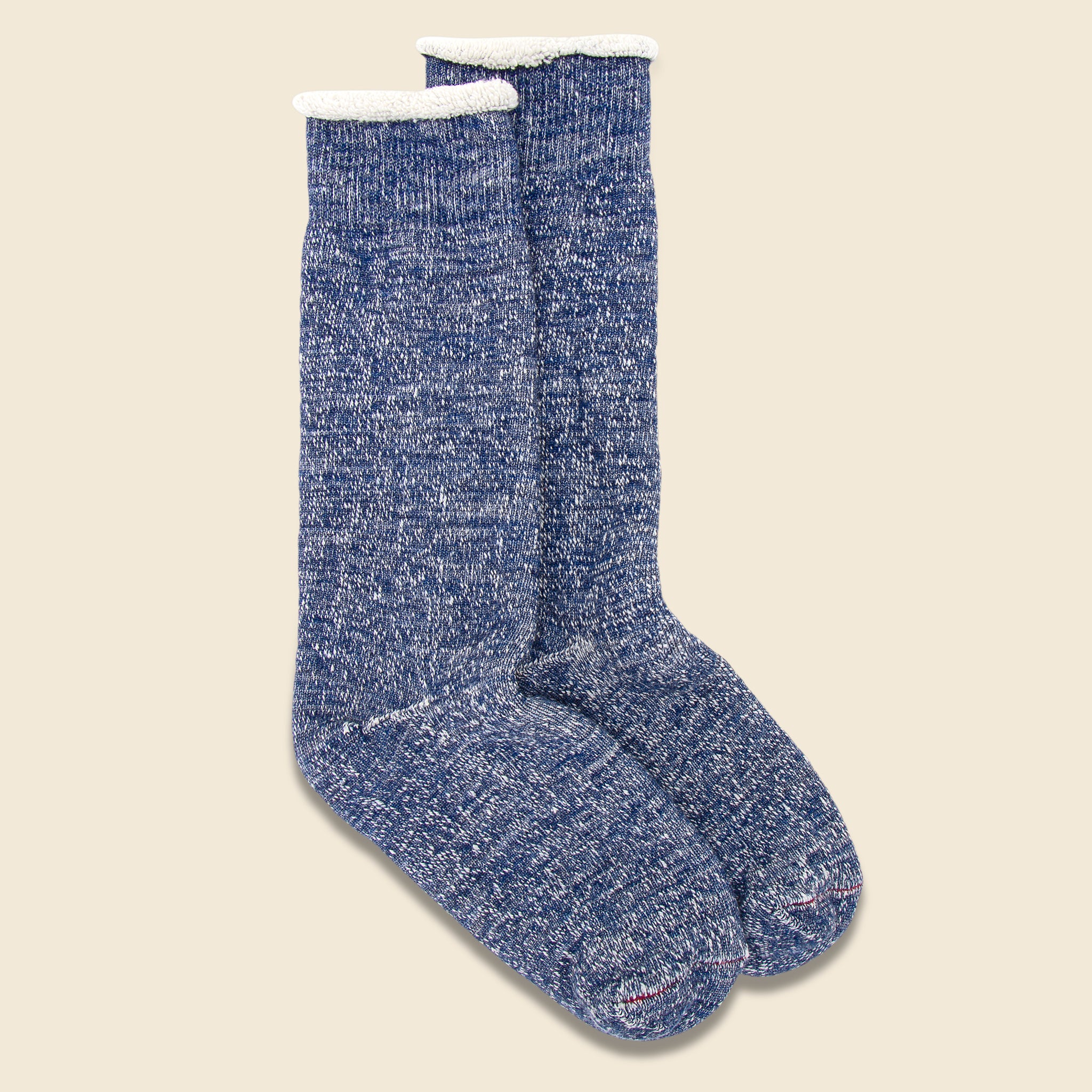 Merino Wool & Cotton Double Face Sock - Deep Ocean