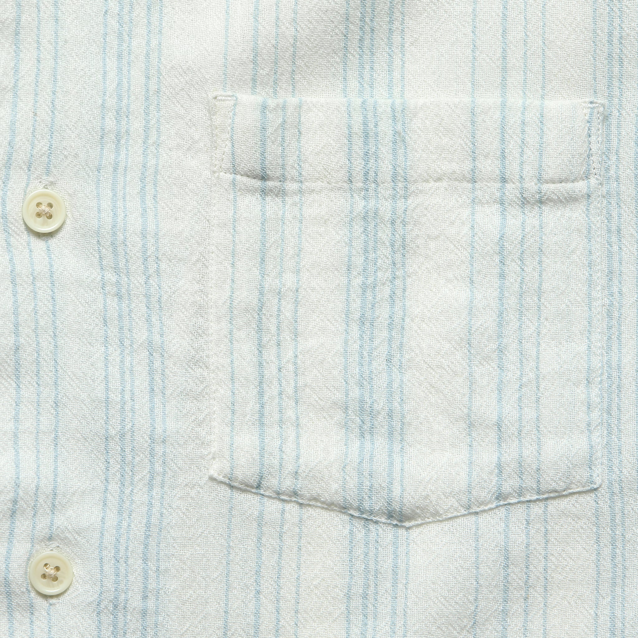 Skip Stripe Camp Shirt - Natural - Image 4