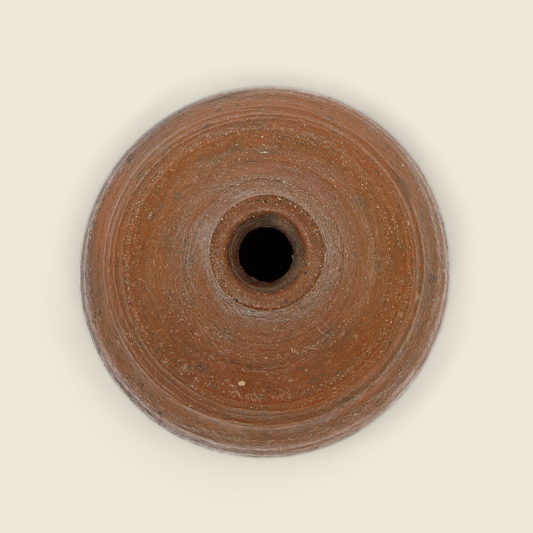 Small Brown Studio Vase - Image 2