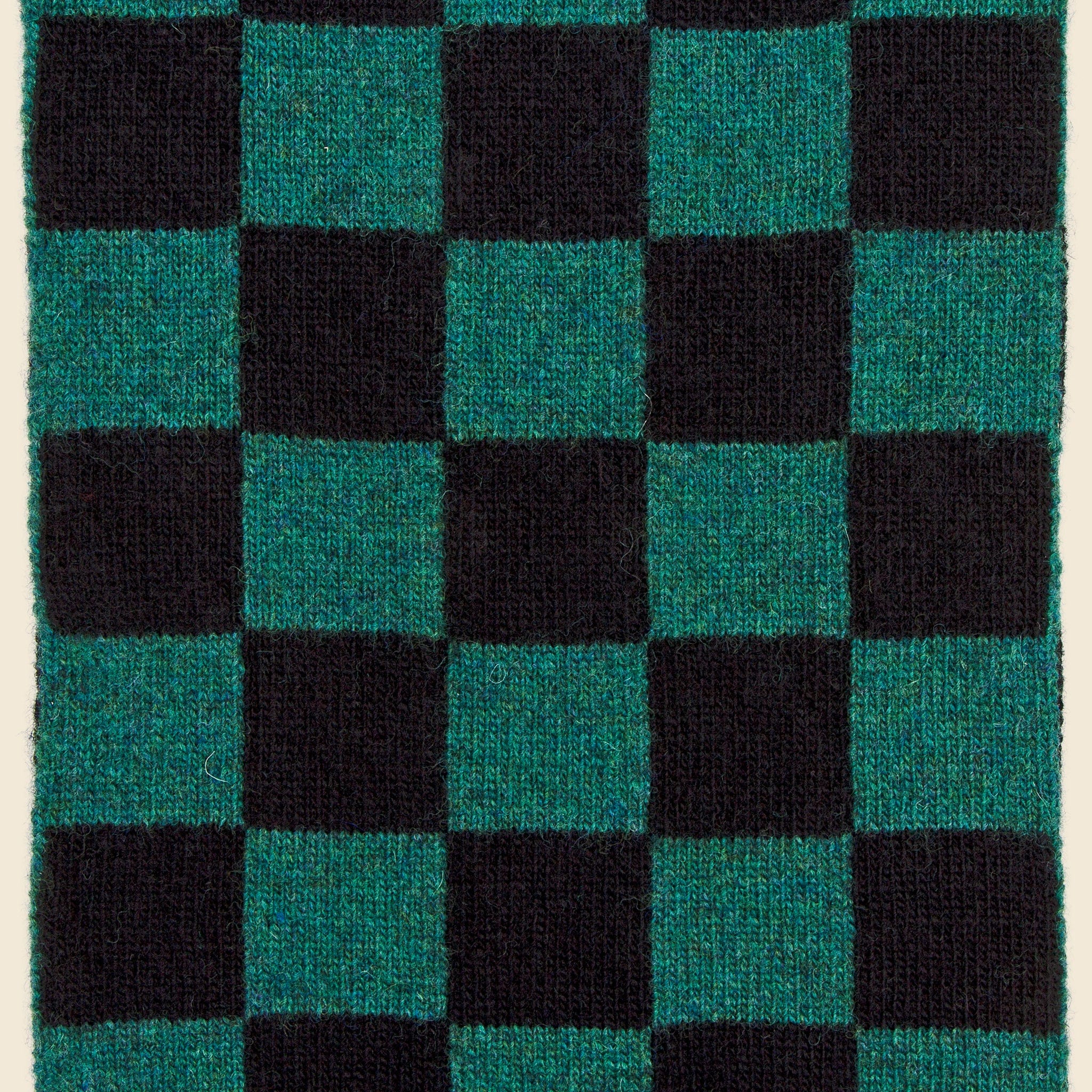 Small Check Scarf - Cossack/Black - Image 2