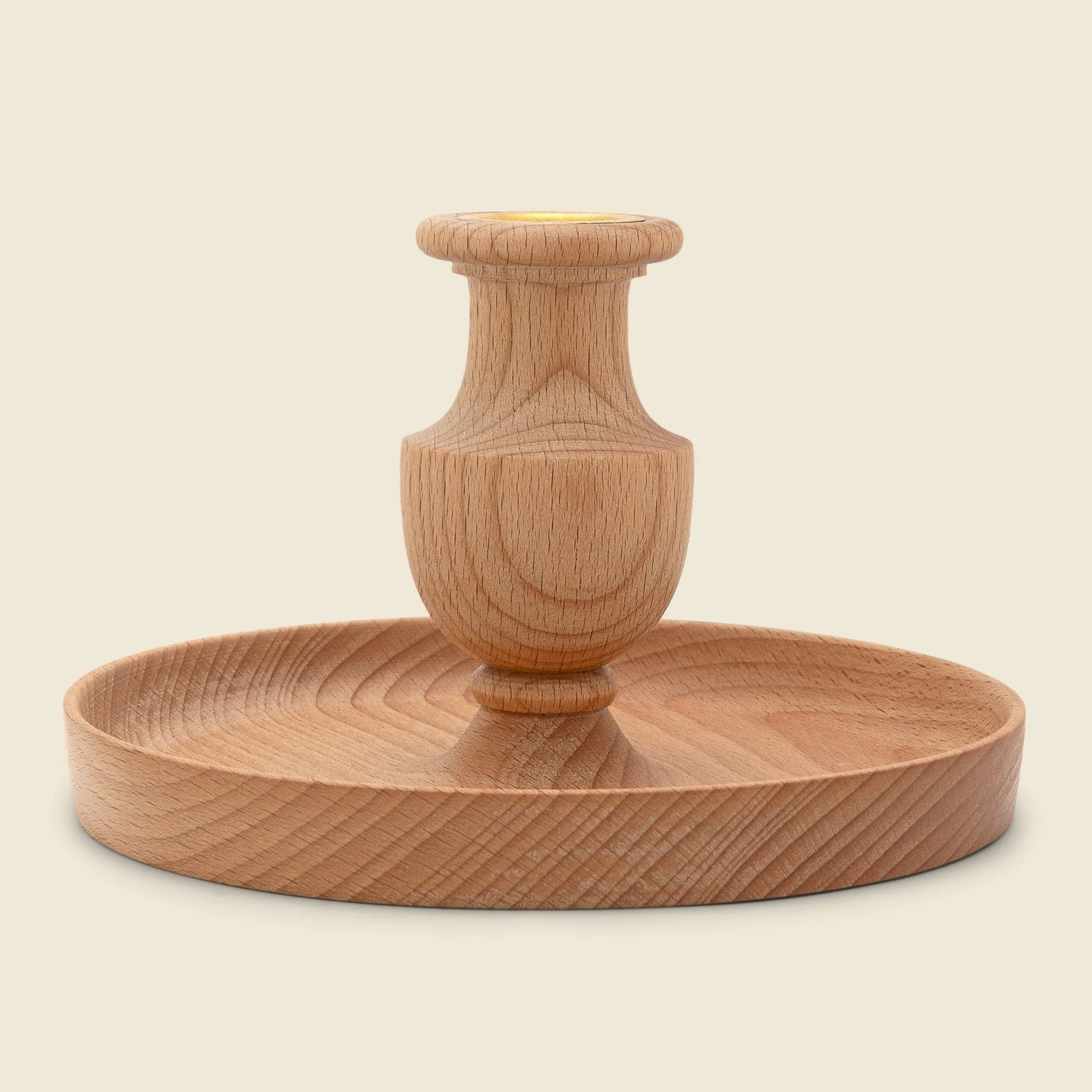 Small Kana Candlestick - Beechwood
