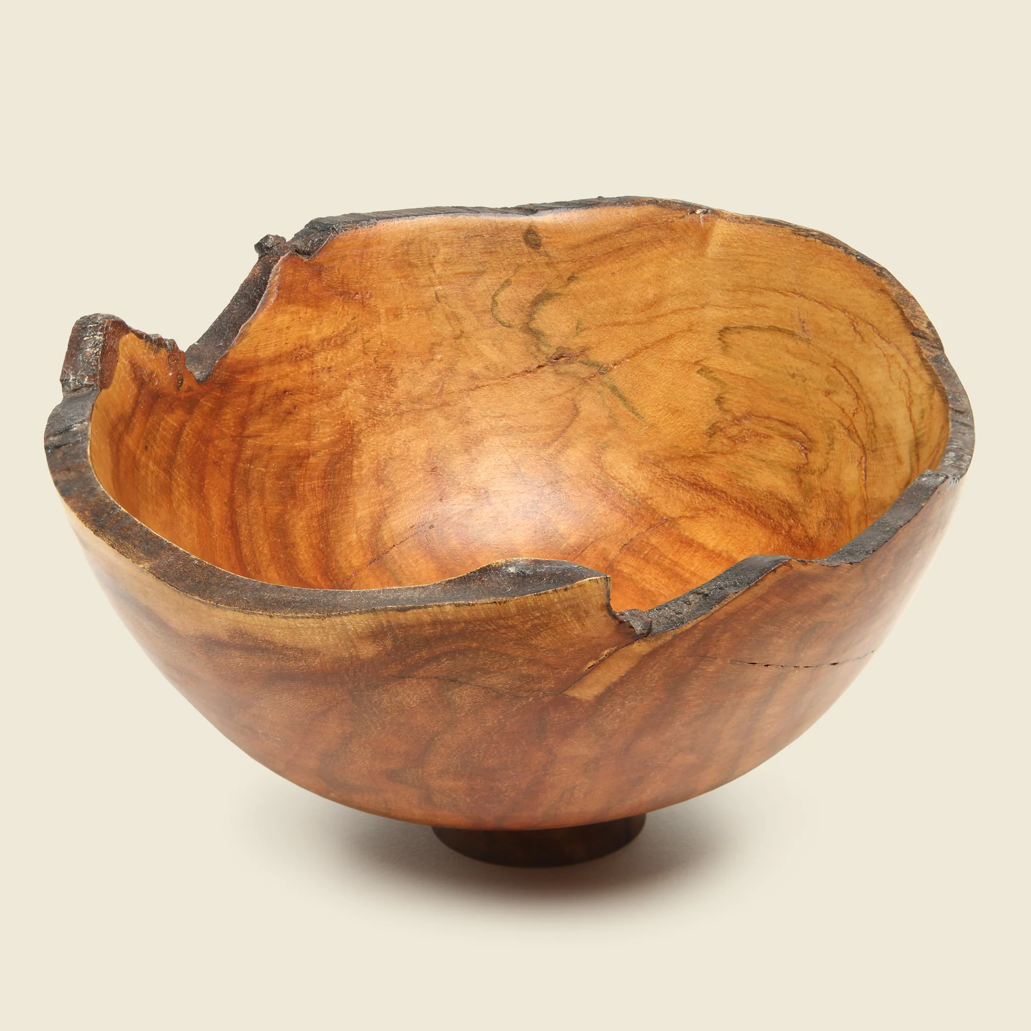Small Raw Edge Wood Bowl