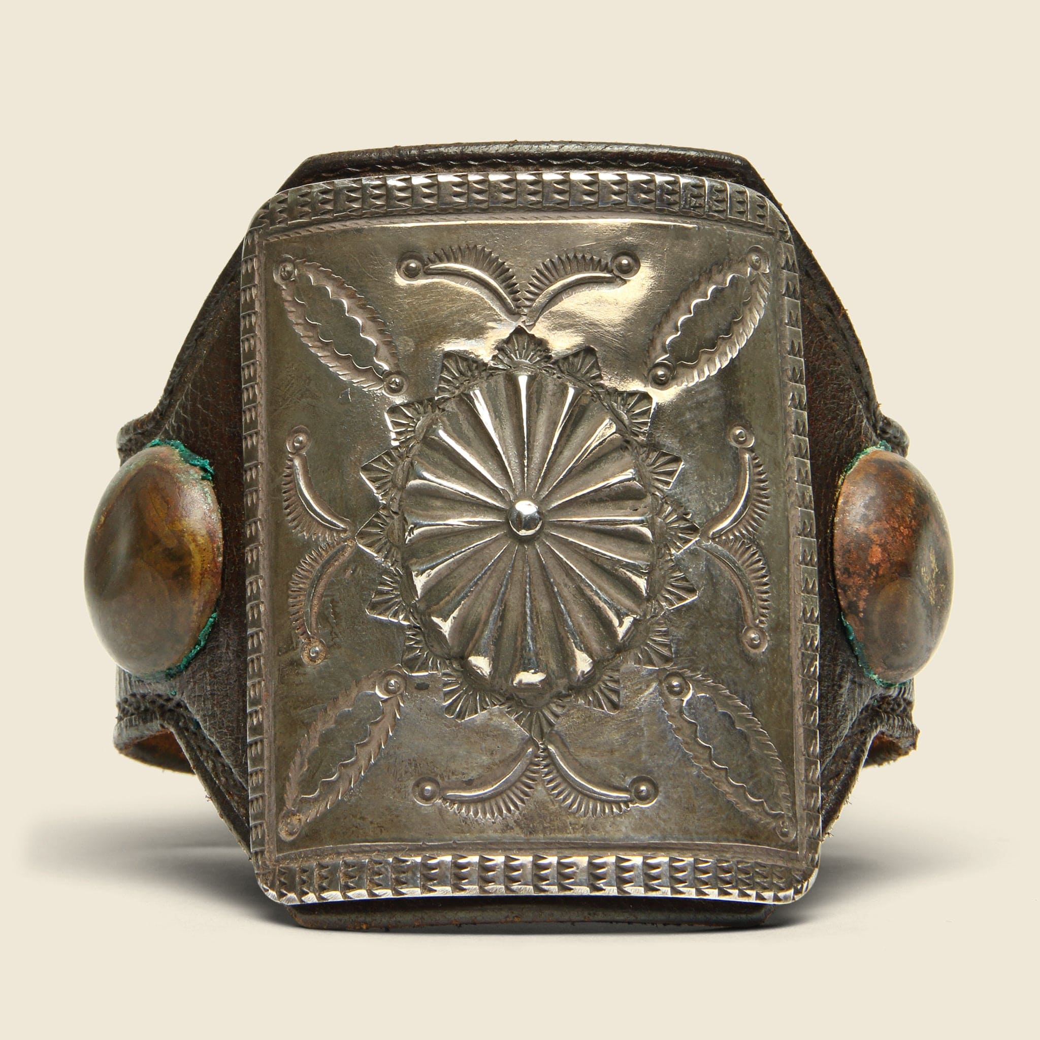 Wheel & Crescents Ketoh - Leather/Sterling - Image 2