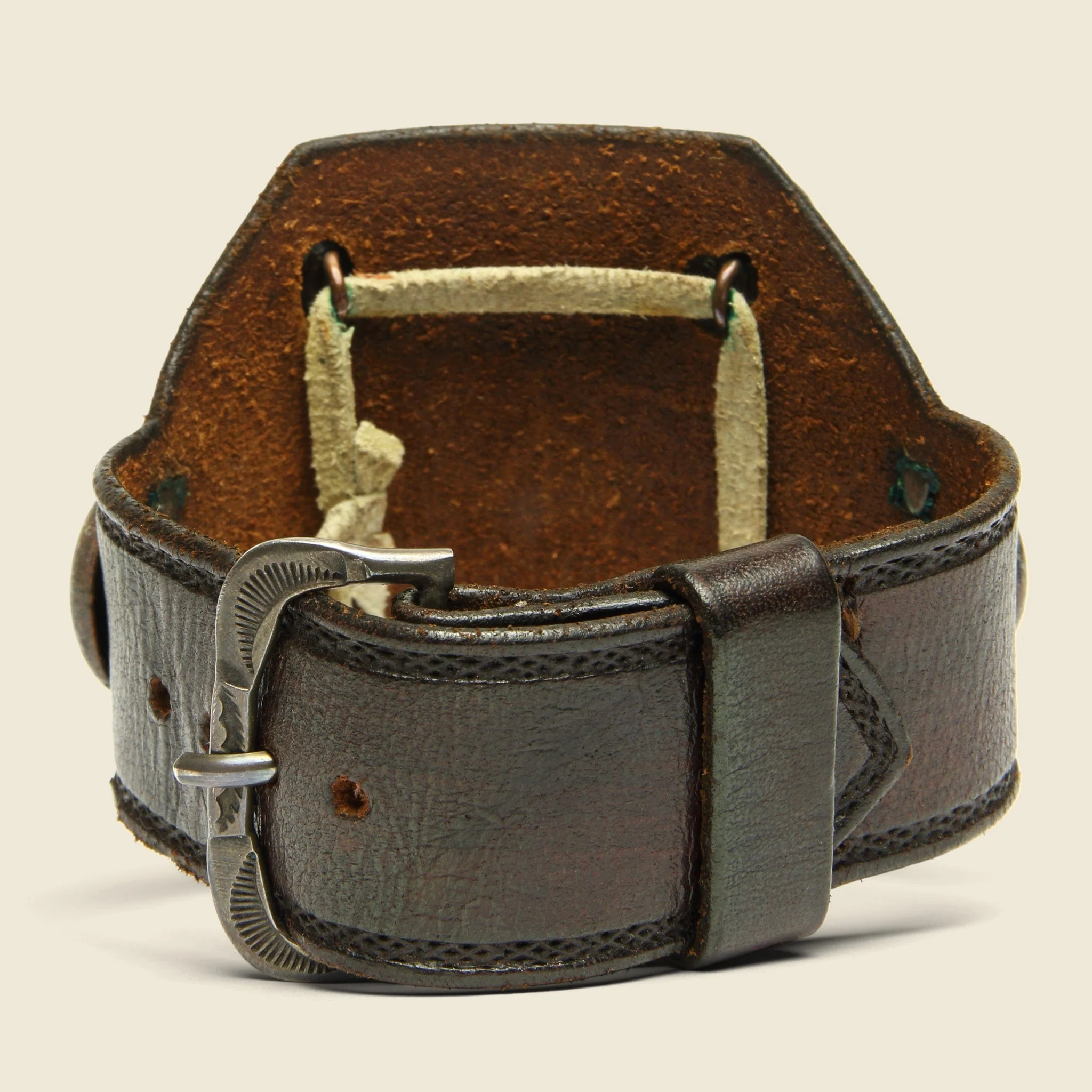 Wheel & Crescents Ketoh - Leather/Sterling - Image 3