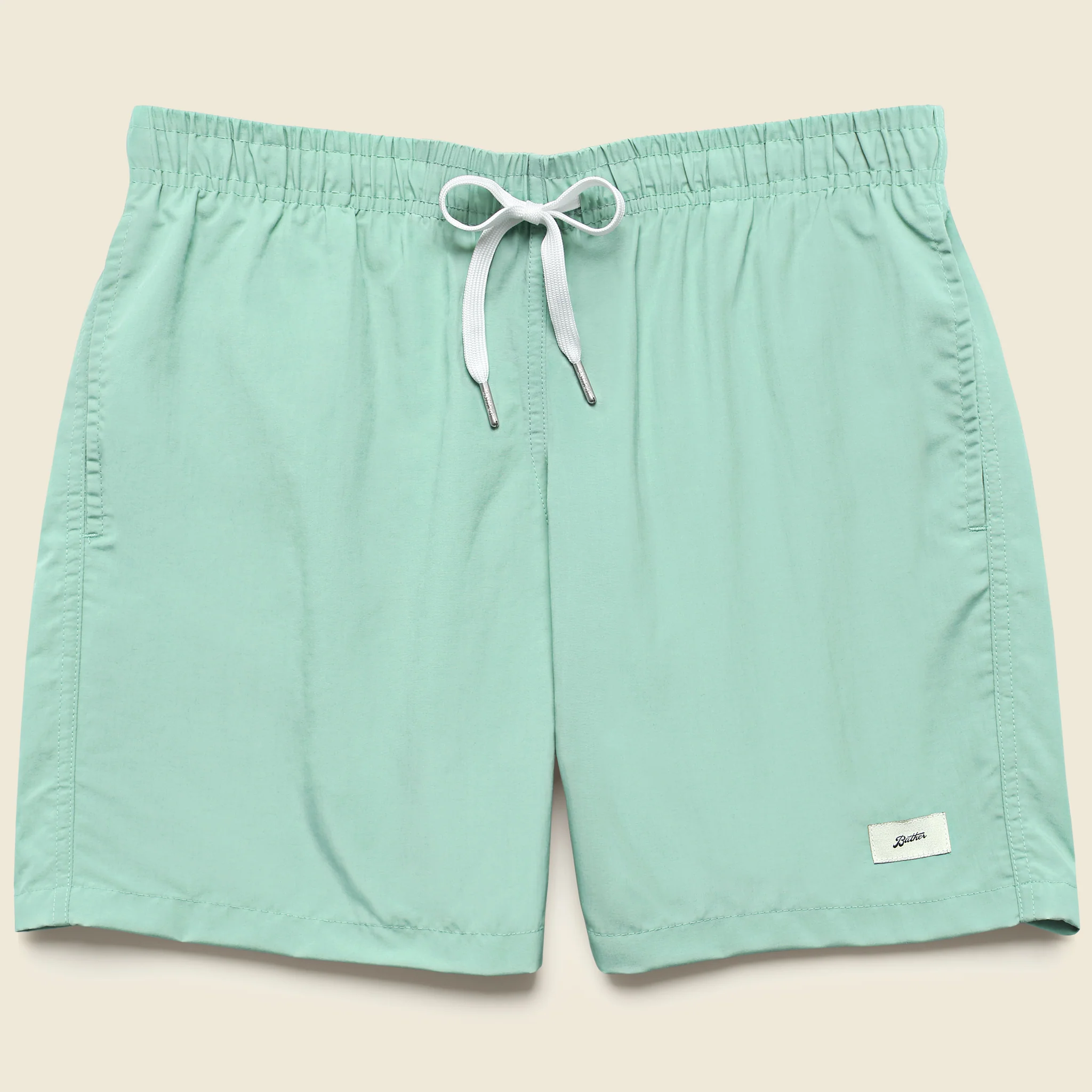 5.5" Solid Swim Trunks - Sea Foam
