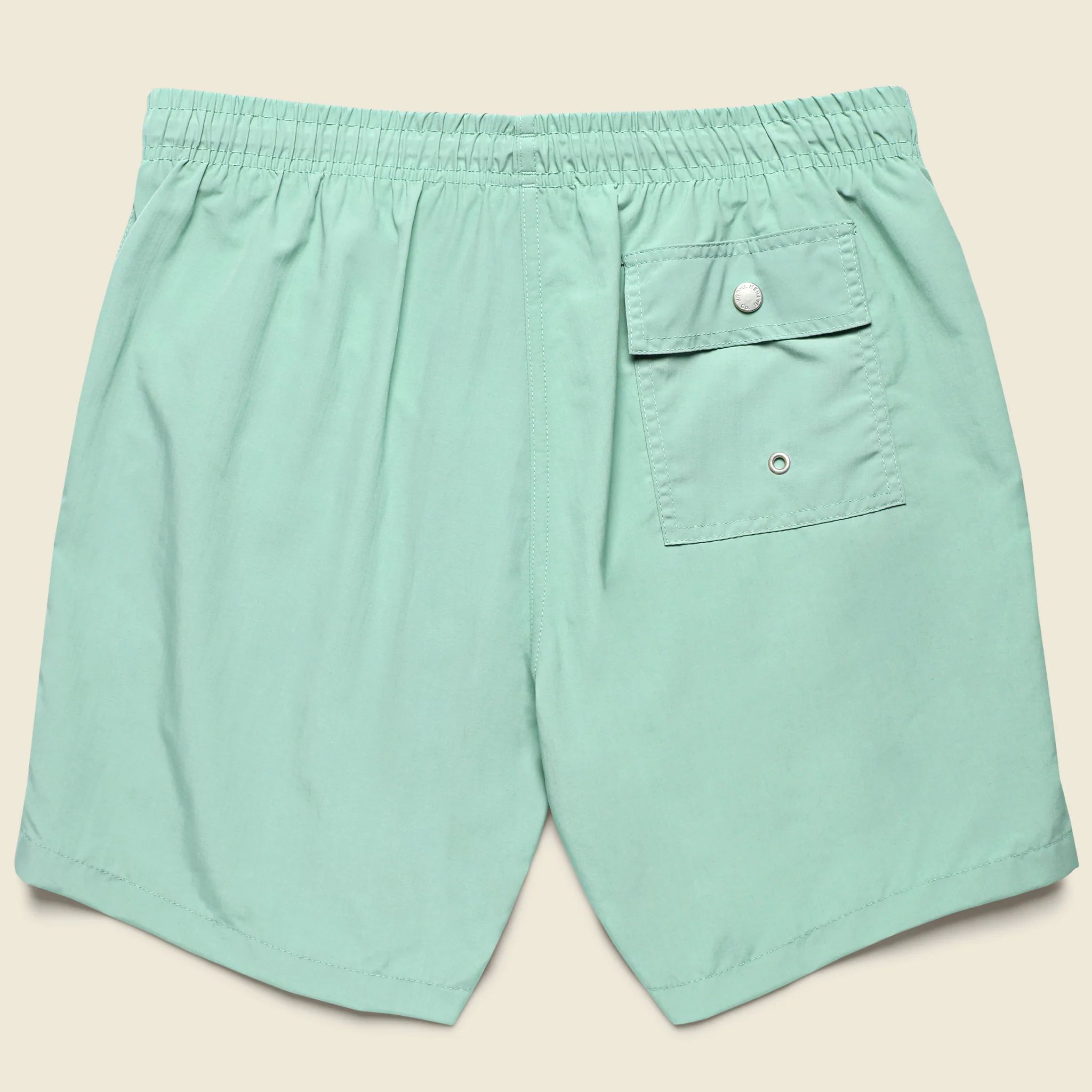 5.5" Solid Swim Trunks - Sea Foam - Image 2